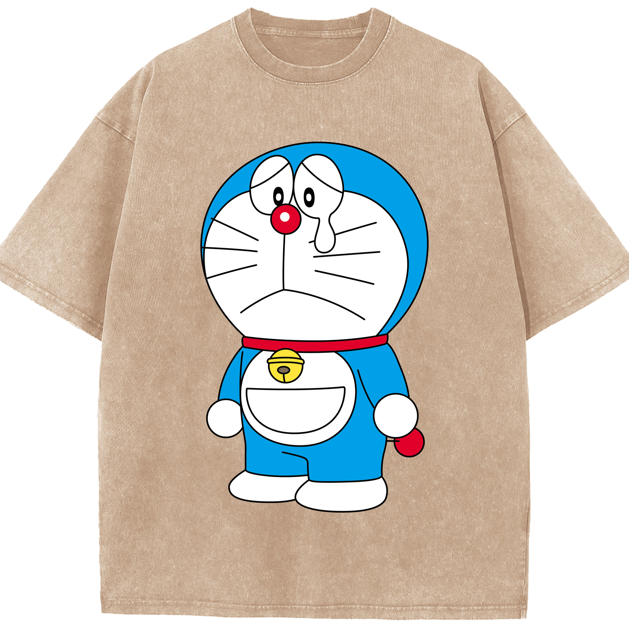 （画像用） ドラえもん Doraemon 綿100% ヴィンテージ風 半袖Tシャツ（フロントプリント）