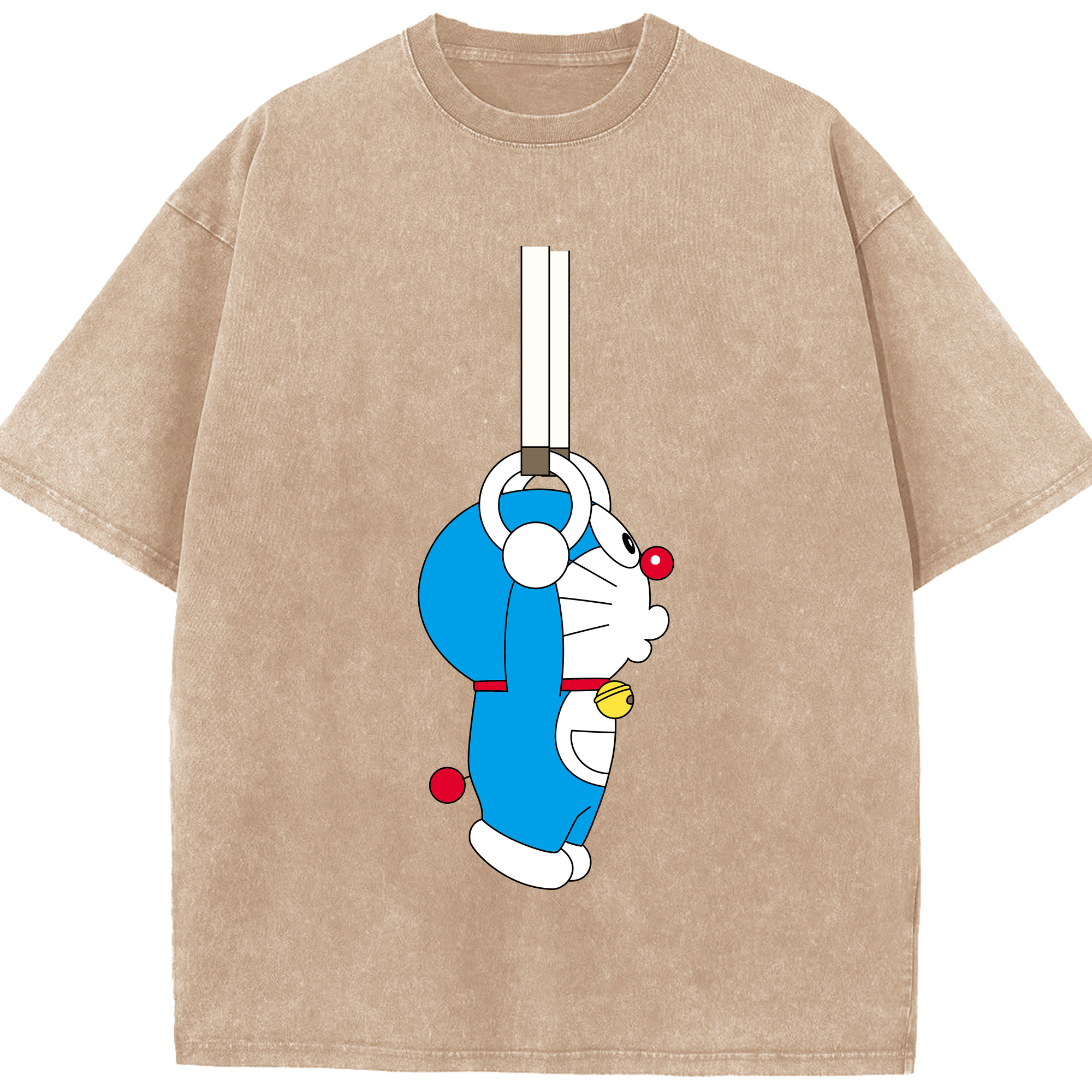 （画像用） ドラえもん Doraemon 綿100% ヴィンテージ風 半袖Tシャツ（フロントプリント）