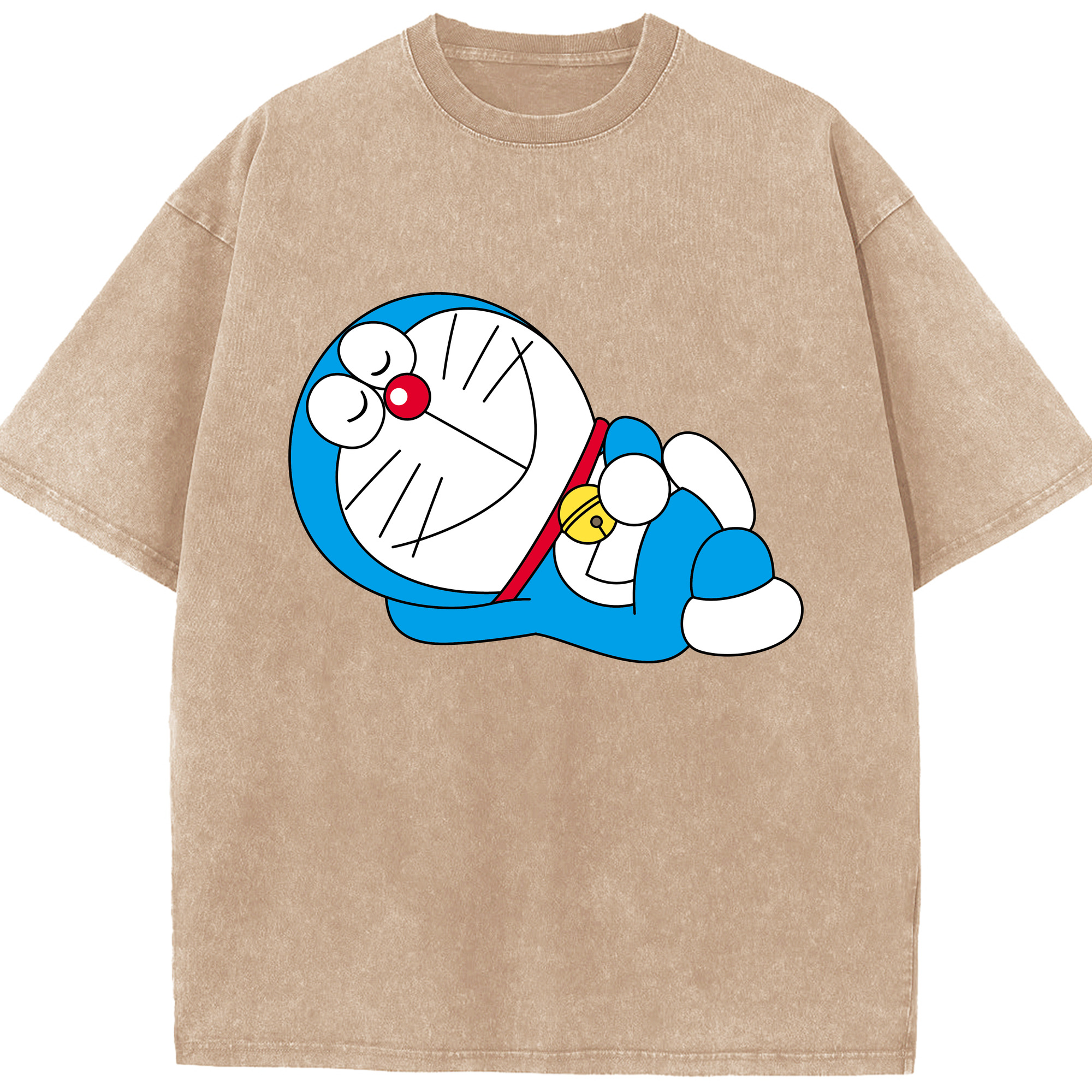 （画像用） ドラえもん Doraemon 綿100% ヴィンテージ風 半袖Tシャツ（フロントプリント）
