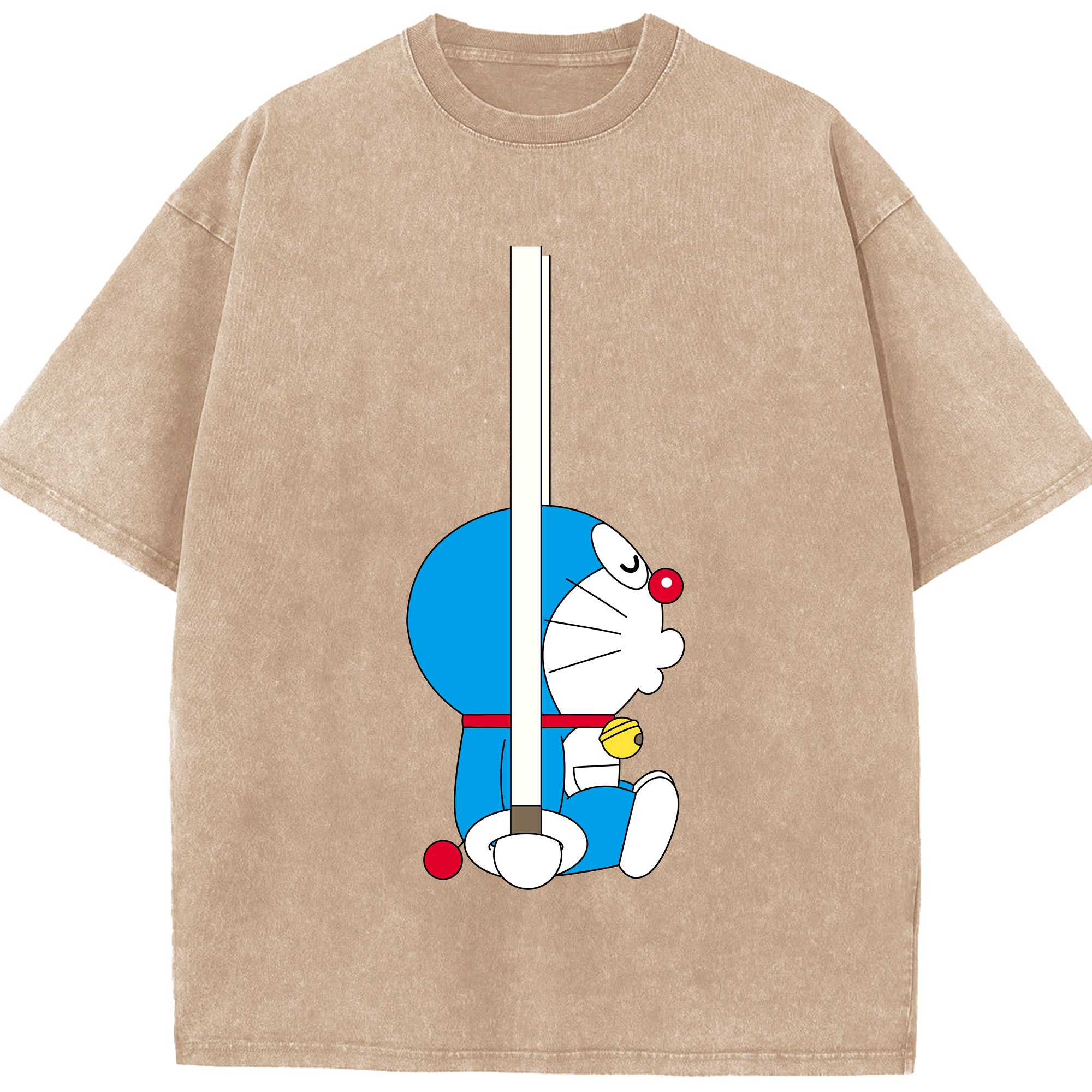 （画像用） ドラえもん Doraemon 綿100% ヴィンテージ風 半袖Tシャツ（フロントプリント）