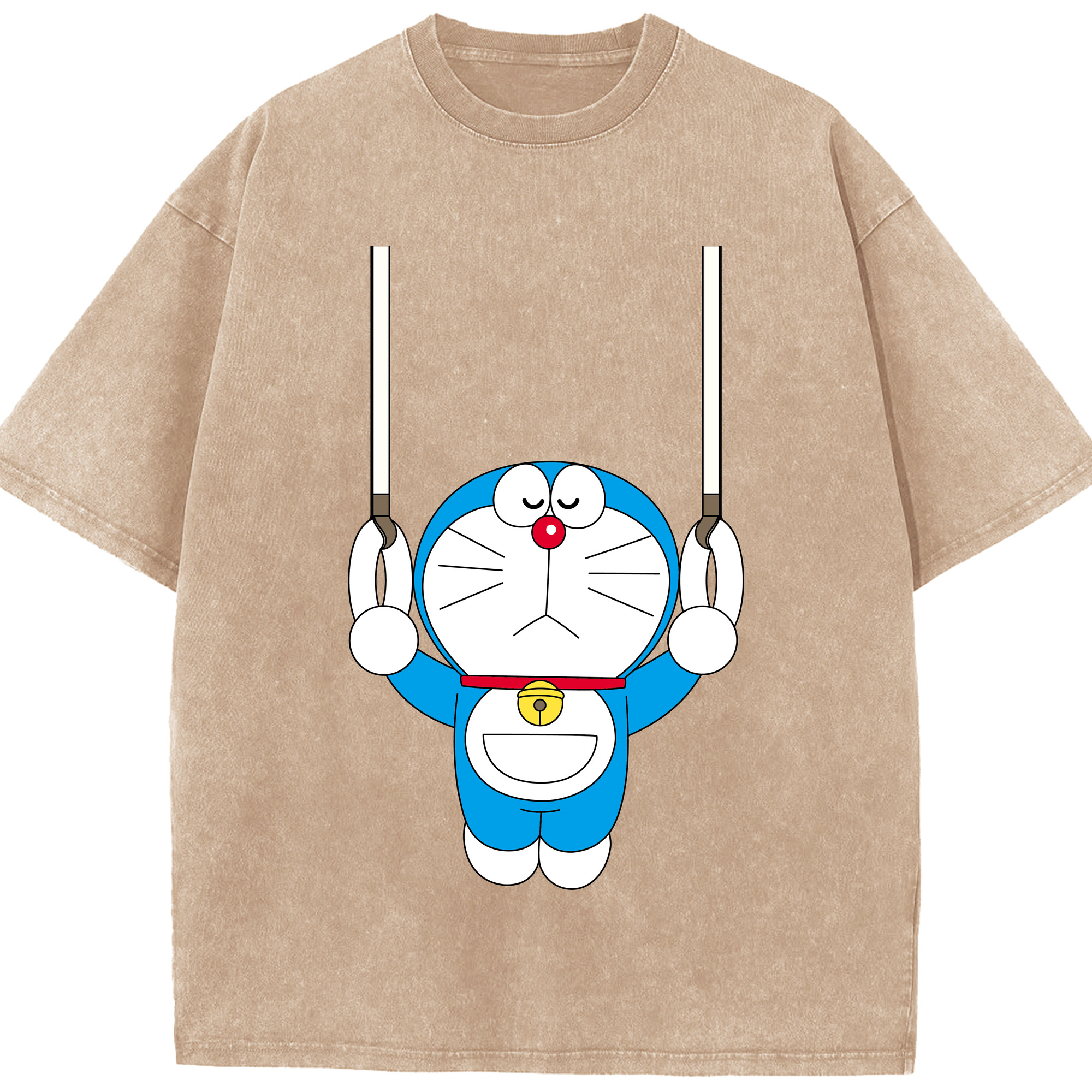 （画像用） ドラえもん Doraemon 綿100% ヴィンテージ風 半袖Tシャツ（フロントプリント）