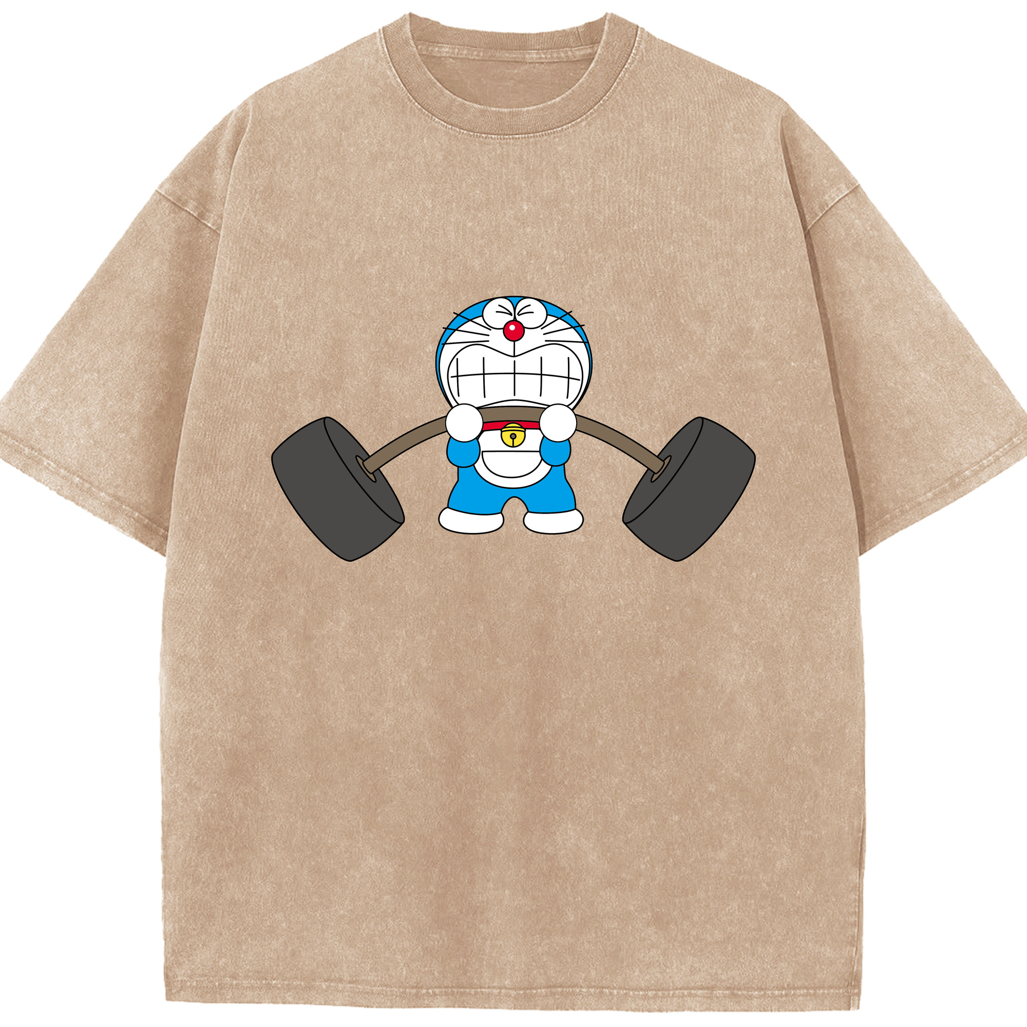 （画像用） ドラえもん Doraemon 綿100% ヴィンテージ風 半袖Tシャツ（フロントプリント）