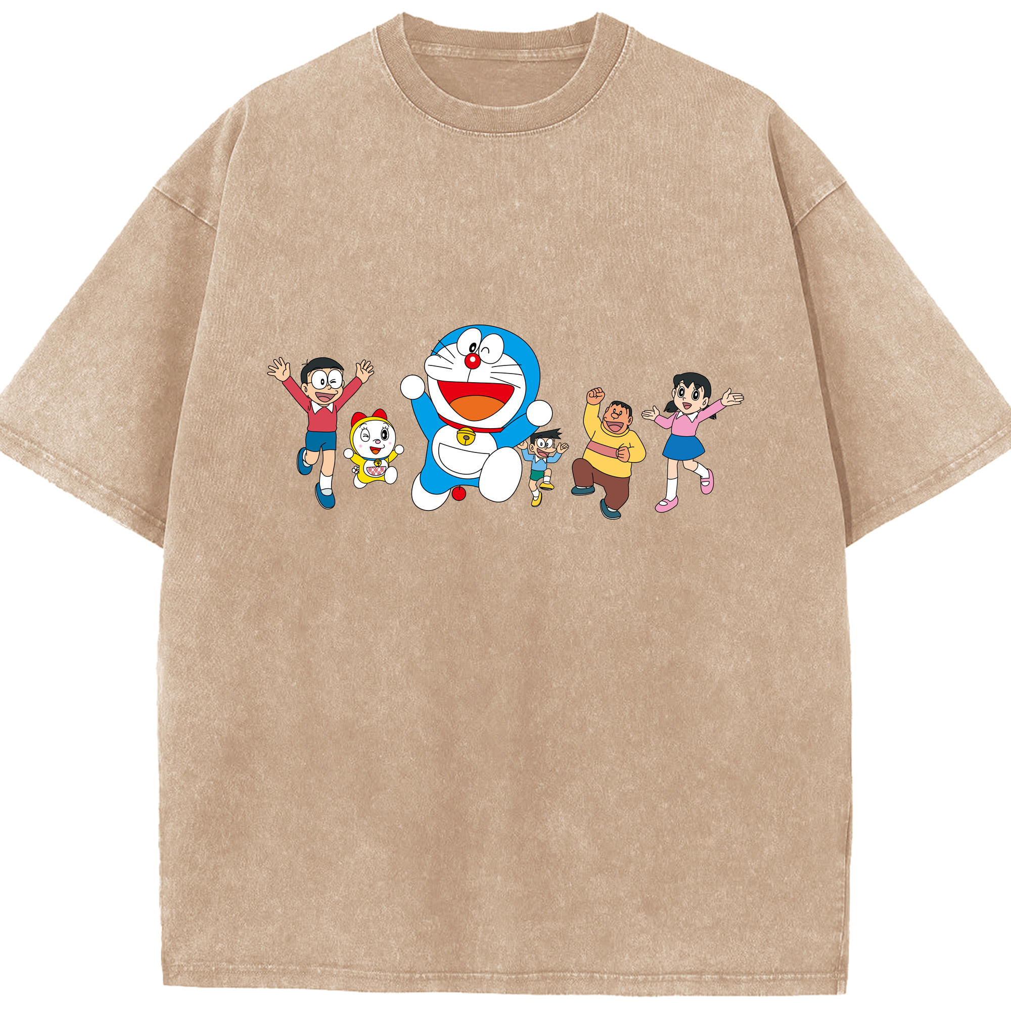 （画像用） ドラえもん 骨川 スネ夫 Doraemon Honekawa Suneo 綿100% ヴィンテージ風 半袖Tシャツ（フロントプリント）
