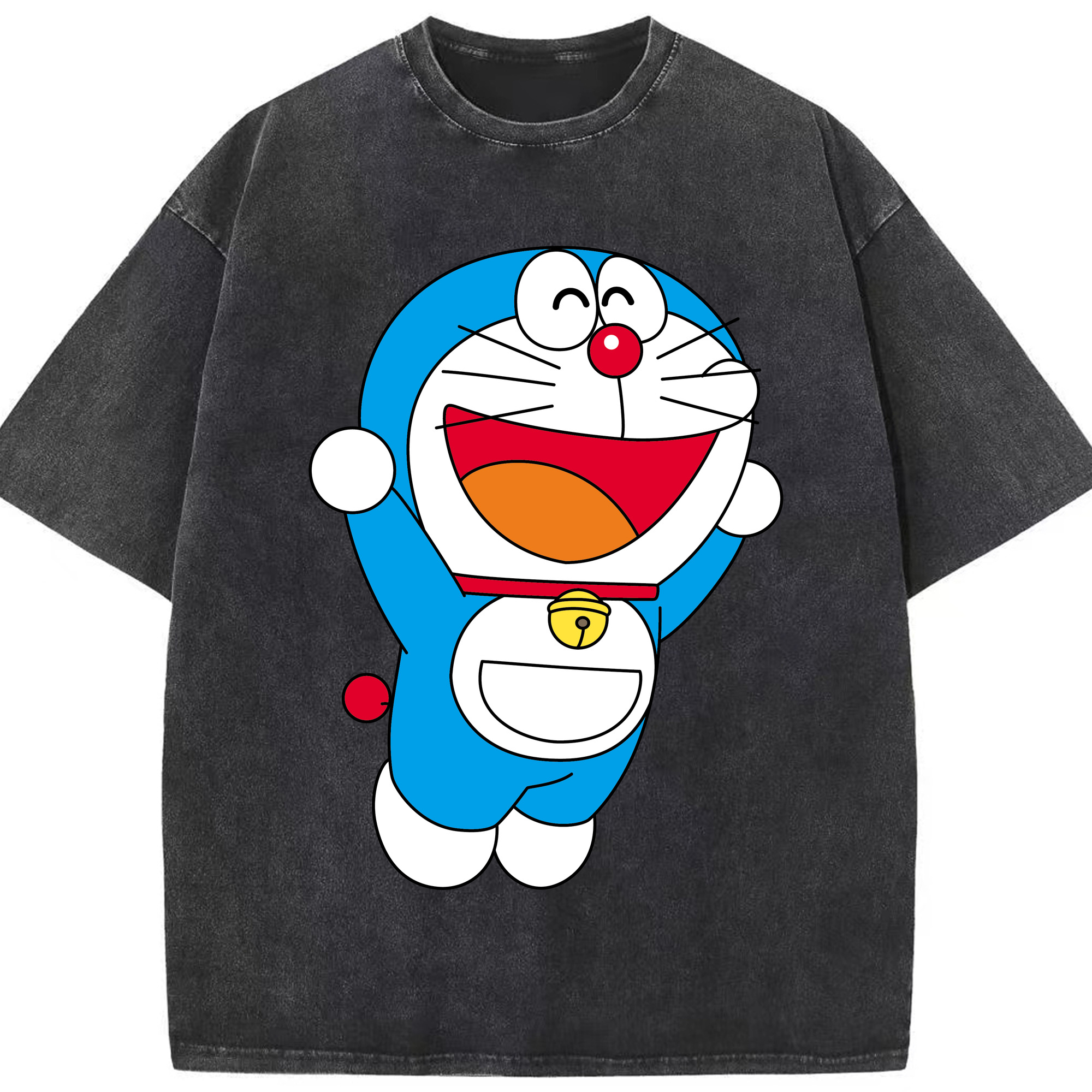 （画像用） ドラえもん Doraemon 綿100% ヴィンテージ風 半袖Tシャツ（フロントプリント）