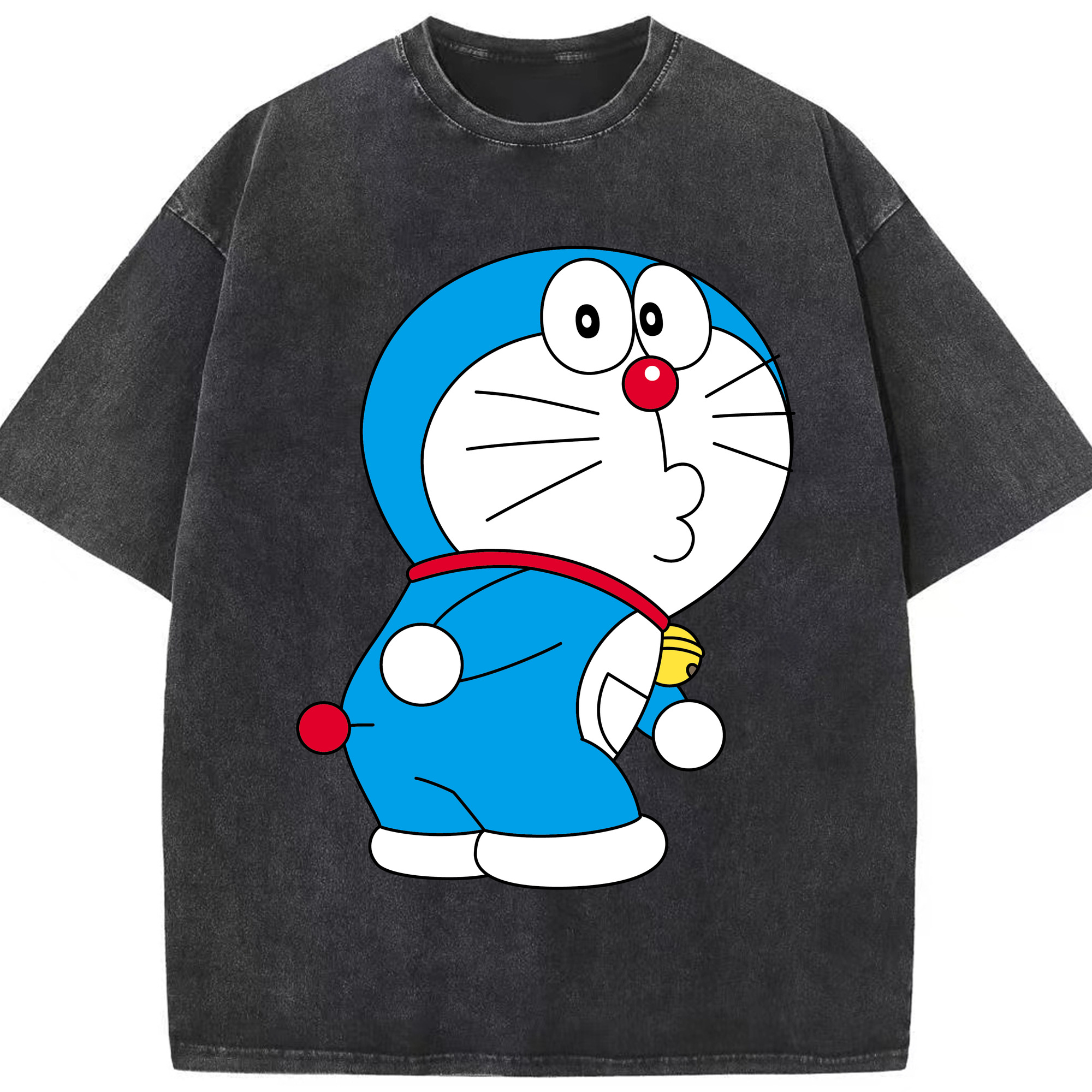（画像用） ドラえもん Doraemon 綿100% ヴィンテージ風 半袖Tシャツ（フロントプリント）