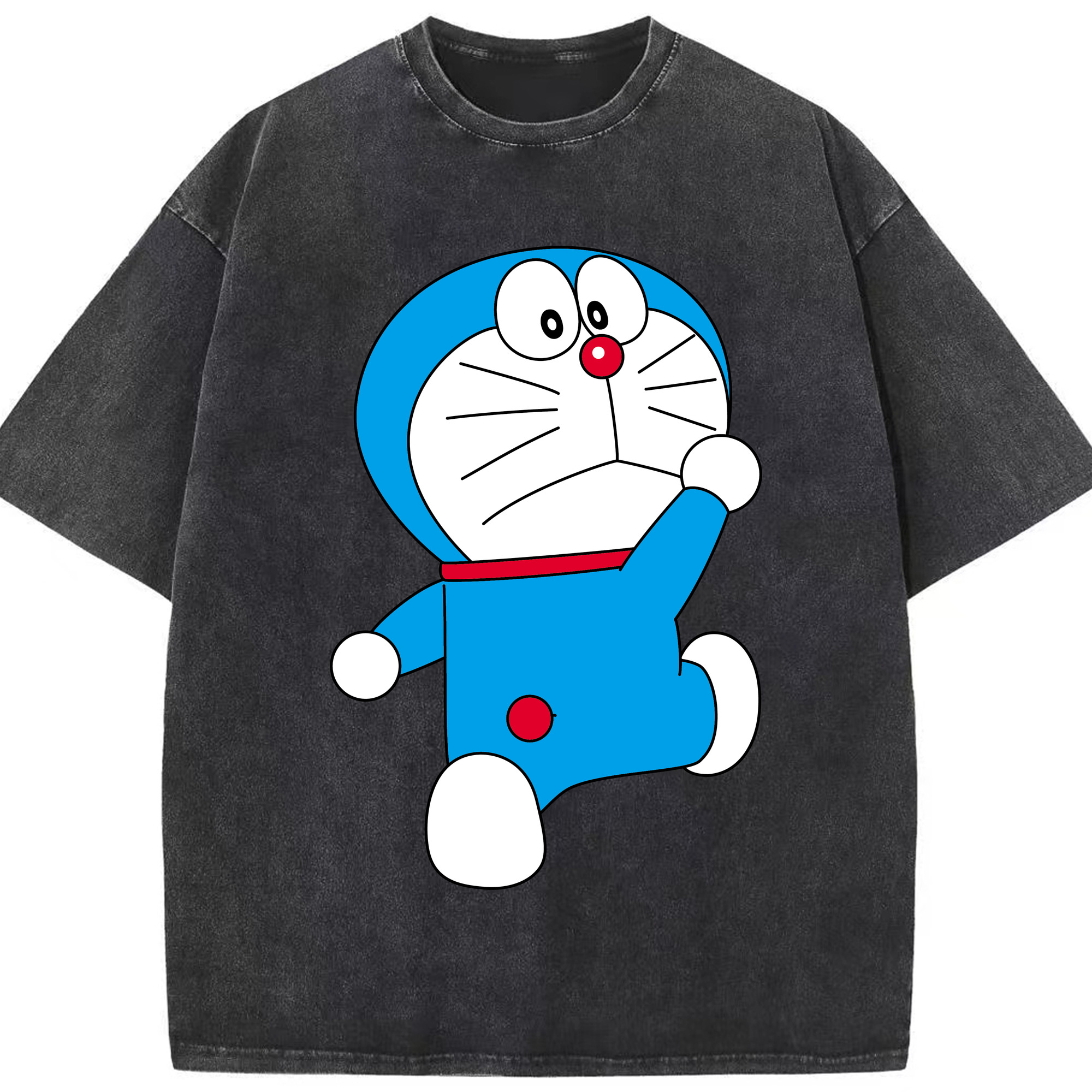 （画像用） ドラえもん Doraemon 綿100% ヴィンテージ風 半袖Tシャツ（フロントプリント）