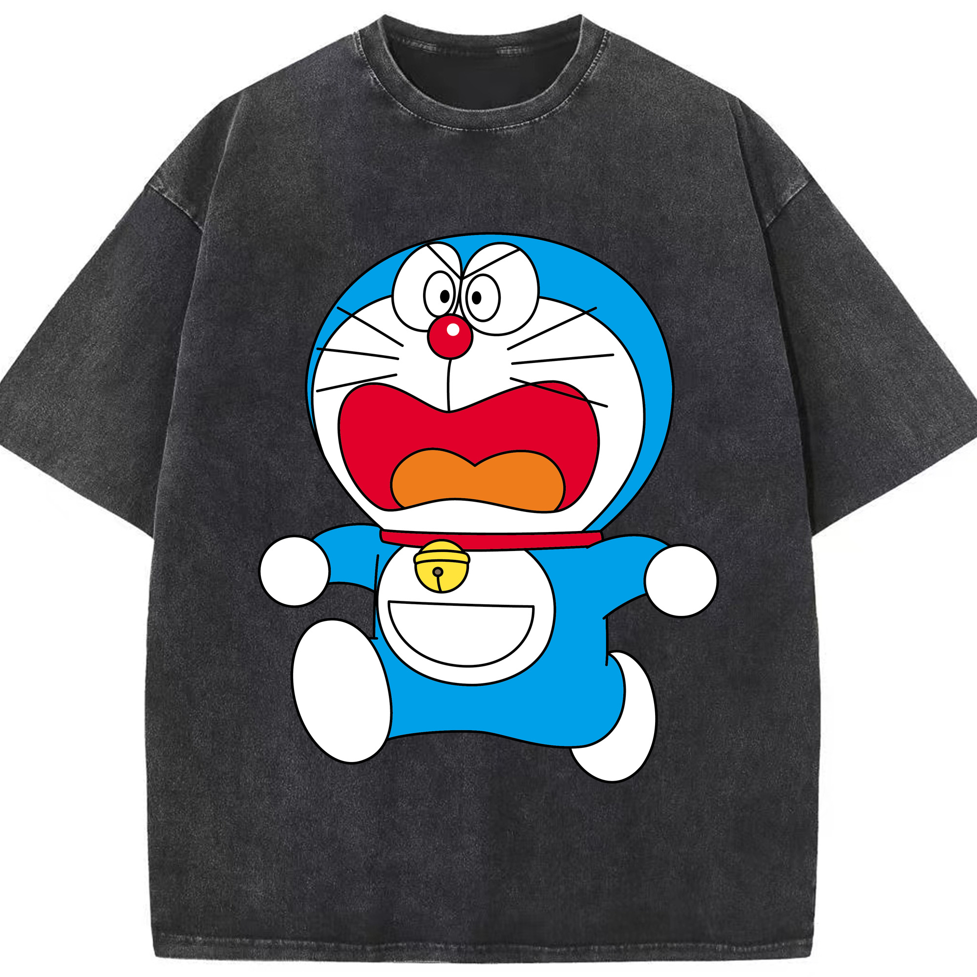 （画像用） ドラえもん Doraemon 綿100% ヴィンテージ風 半袖Tシャツ（フロントプリント）