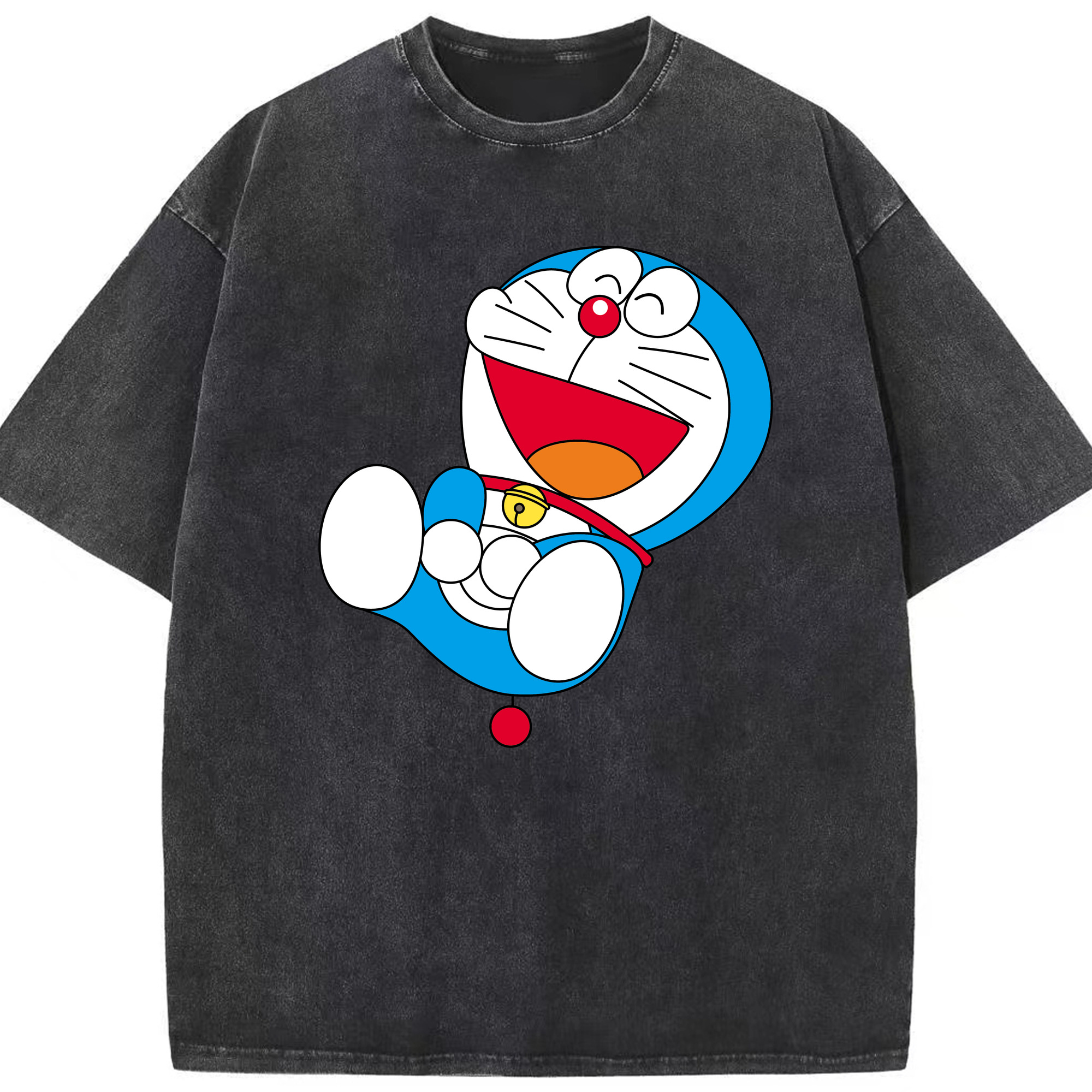 （画像用） ドラえもん Doraemon 綿100% ヴィンテージ風 半袖Tシャツ（フロントプリント）