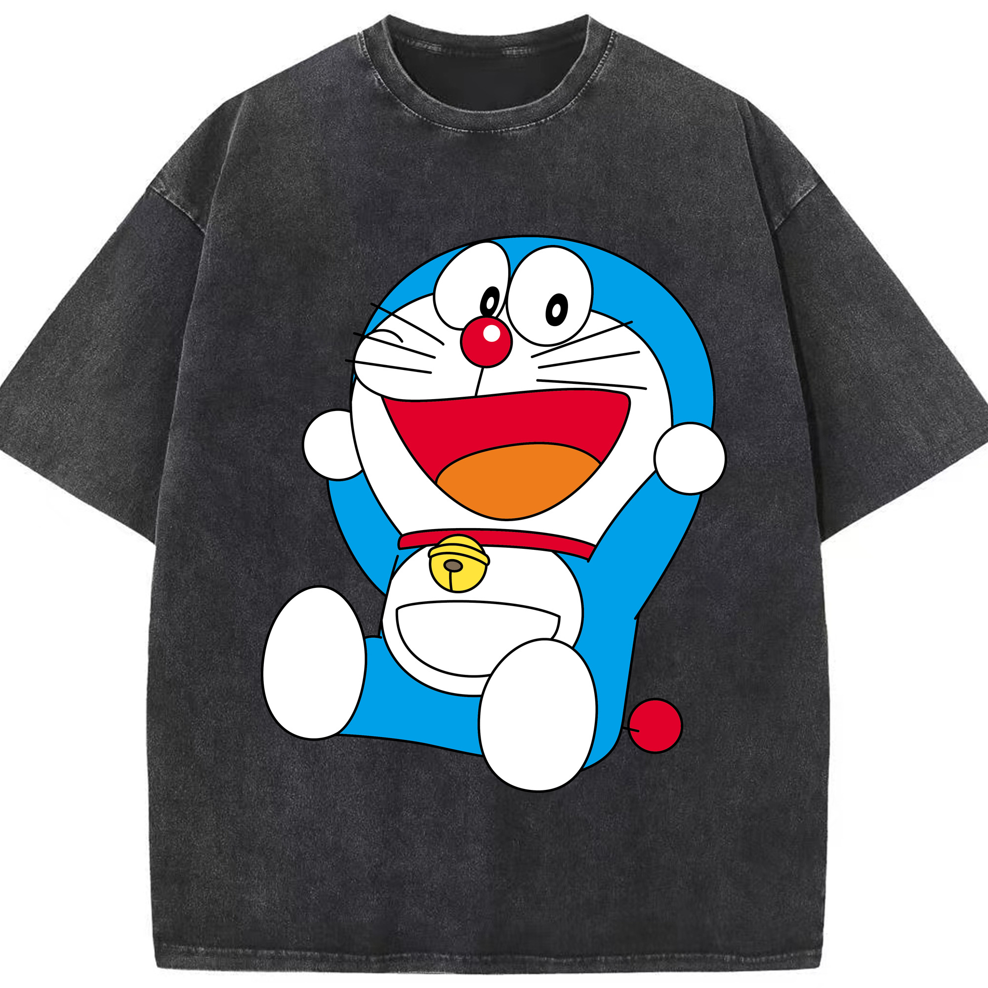 （画像用） ドラえもん Doraemon 綿100% ヴィンテージ風 半袖Tシャツ（フロントプリント）