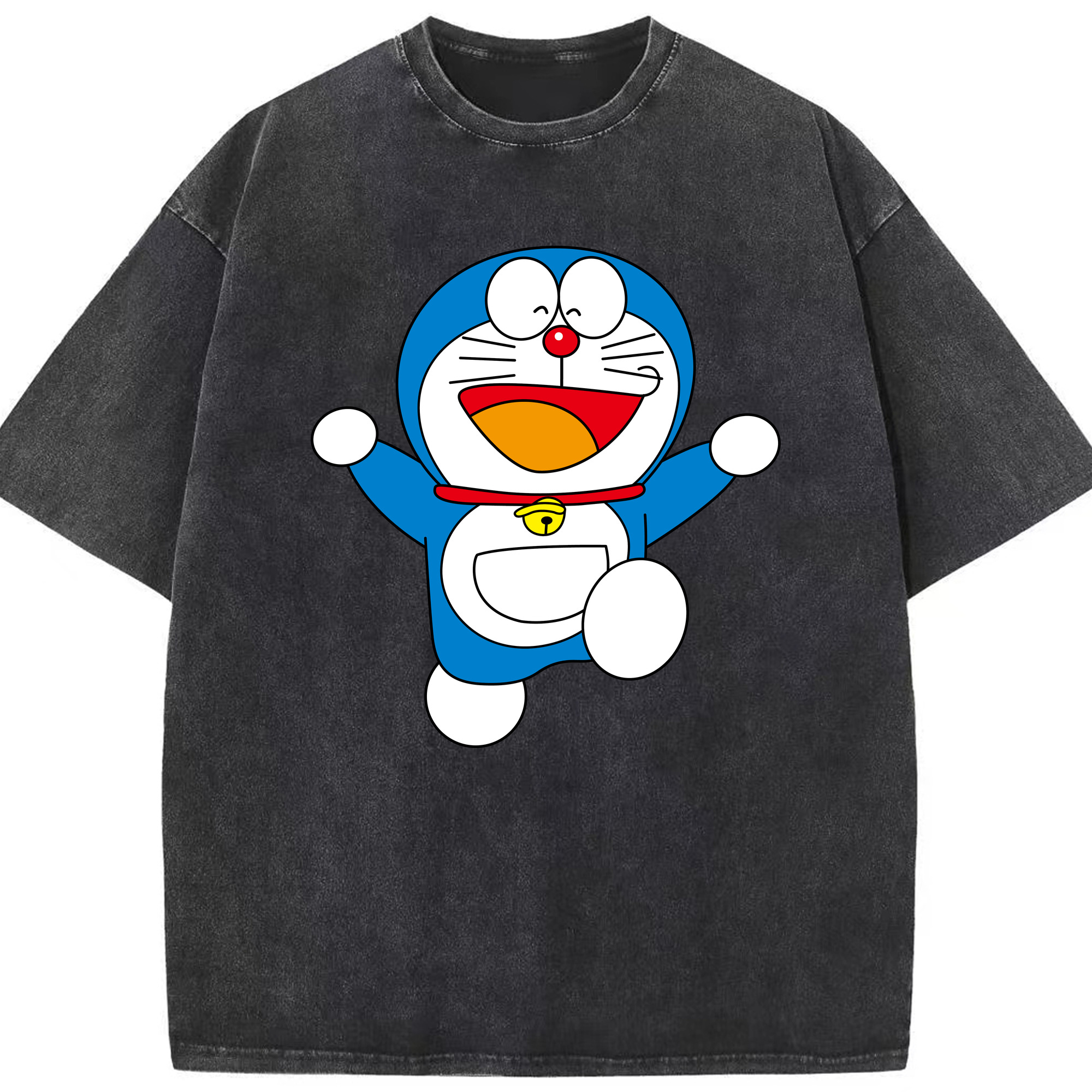（画像用） ドラえもん Doraemon 綿100% ヴィンテージ風 半袖Tシャツ（フロントプリント）