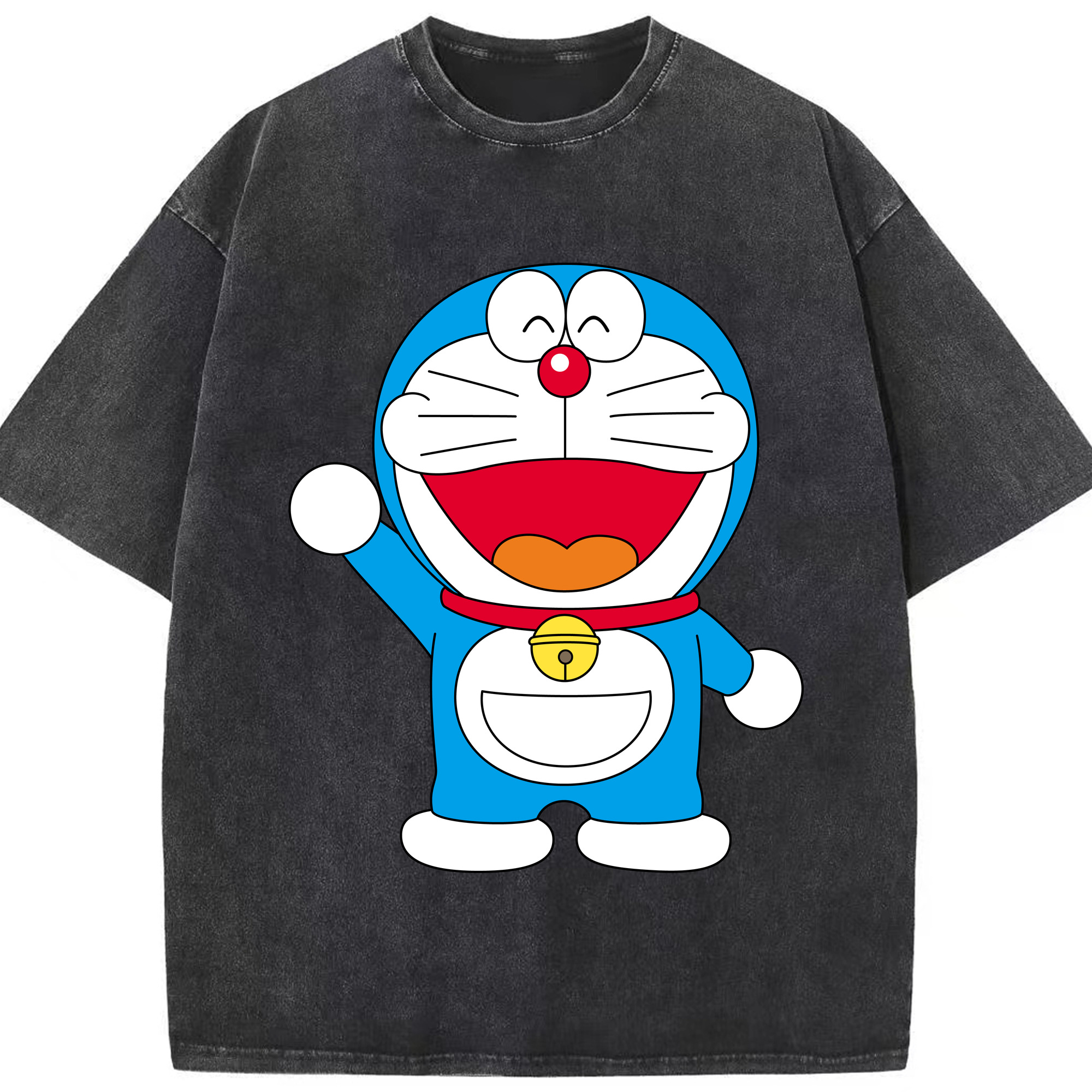 （画像用） ドラえもん Doraemon 綿100% ヴィンテージ風 半袖Tシャツ（フロントプリント）