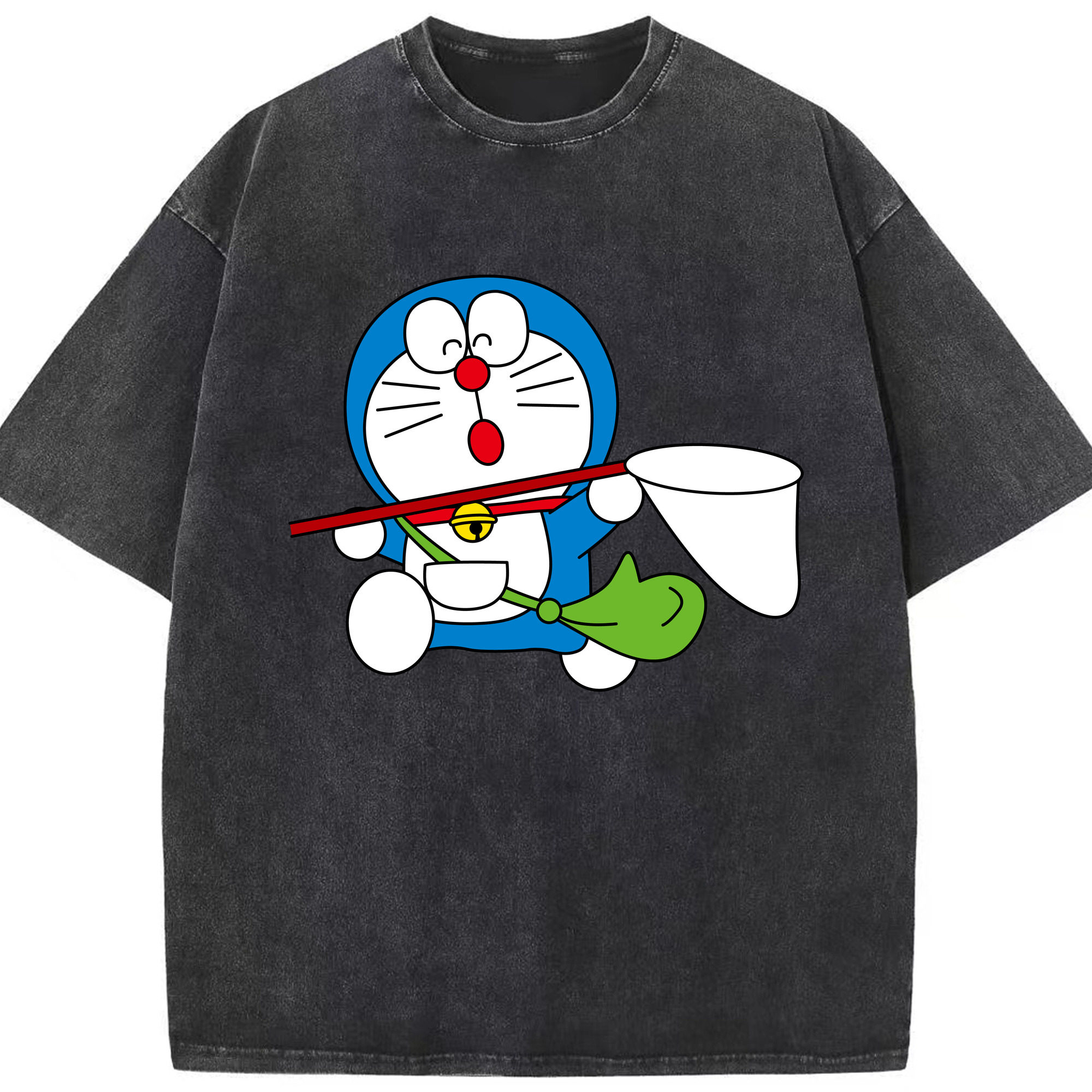（画像用） ドラえもん Doraemon 綿100% ヴィンテージ風 半袖Tシャツ（フロントプリント）