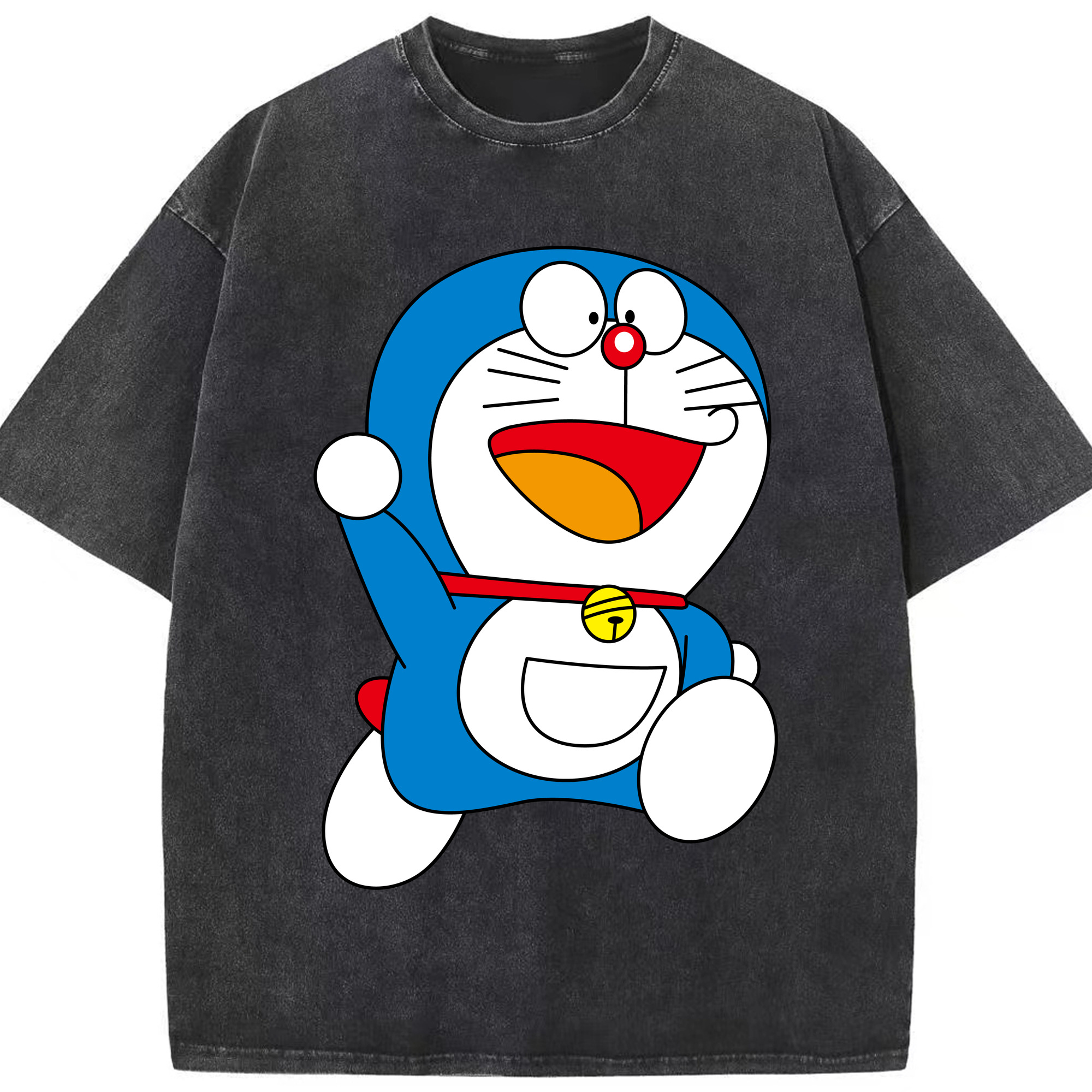 （画像用） ドラえもん Doraemon 綿100% ヴィンテージ風 半袖Tシャツ（フロントプリント）