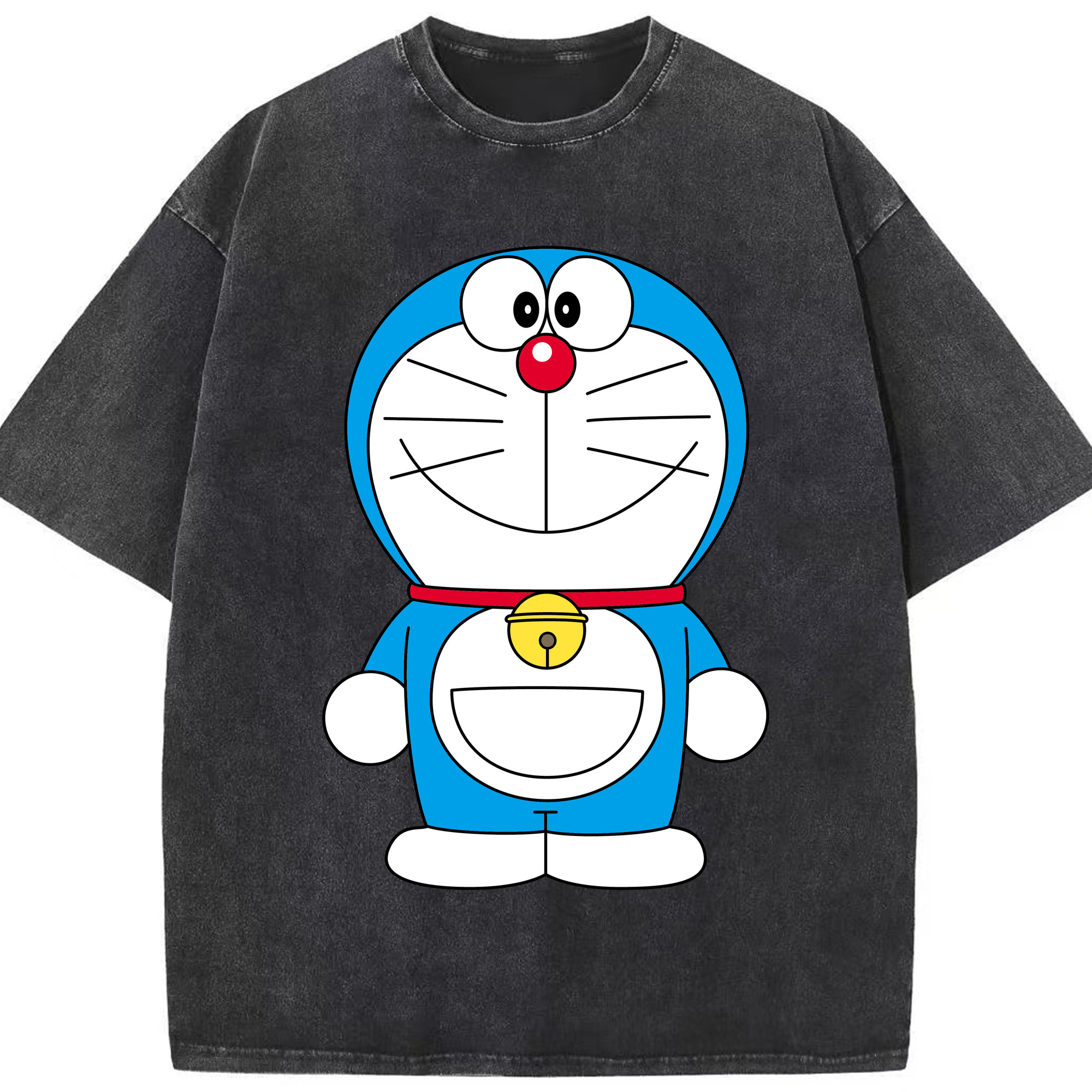 （画像用） ドラえもん Doraemon 綿100% ヴィンテージ風 半袖Tシャツ（フロントプリント）