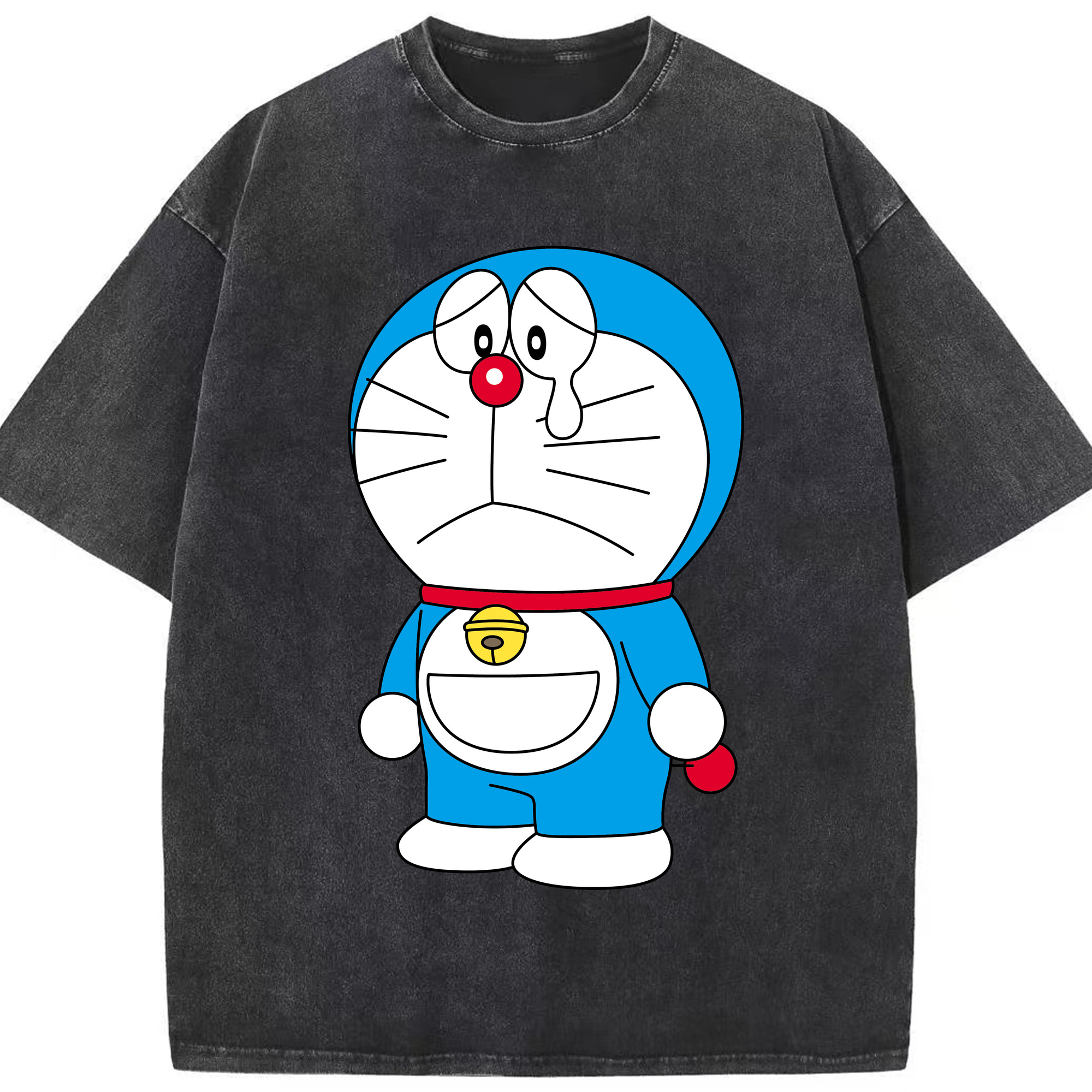 （画像用） ドラえもん Doraemon 綿100% ヴィンテージ風 半袖Tシャツ（フロントプリント）