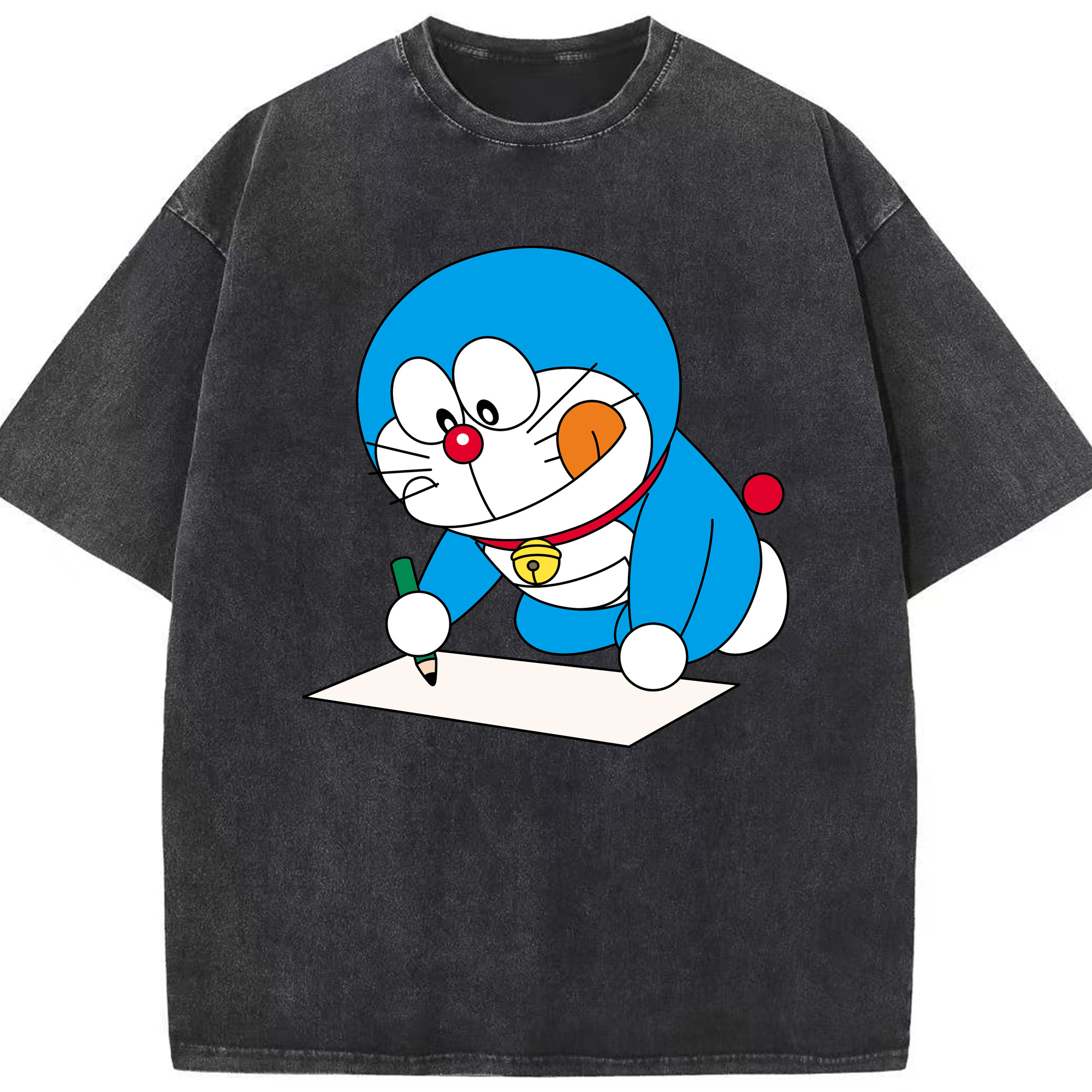 （画像用） ドラえもん Doraemon 綿100% ヴィンテージ風 半袖Tシャツ（フロントプリント）