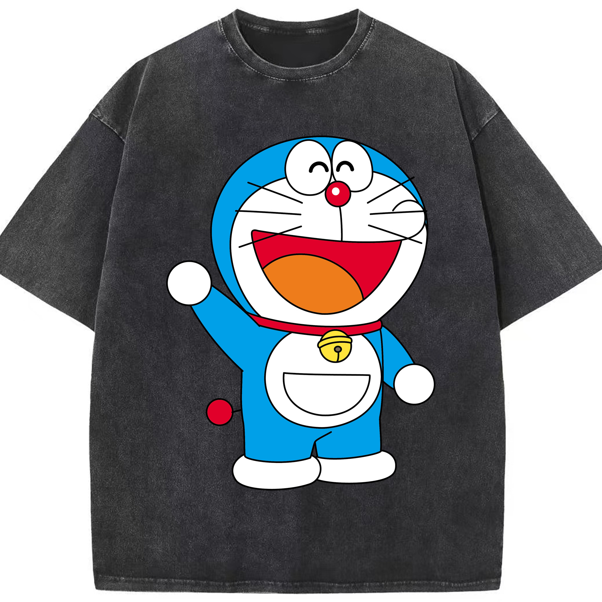 （画像用） ドラえもん Doraemon 綿100% ヴィンテージ風 半袖Tシャツ（フロントプリント）