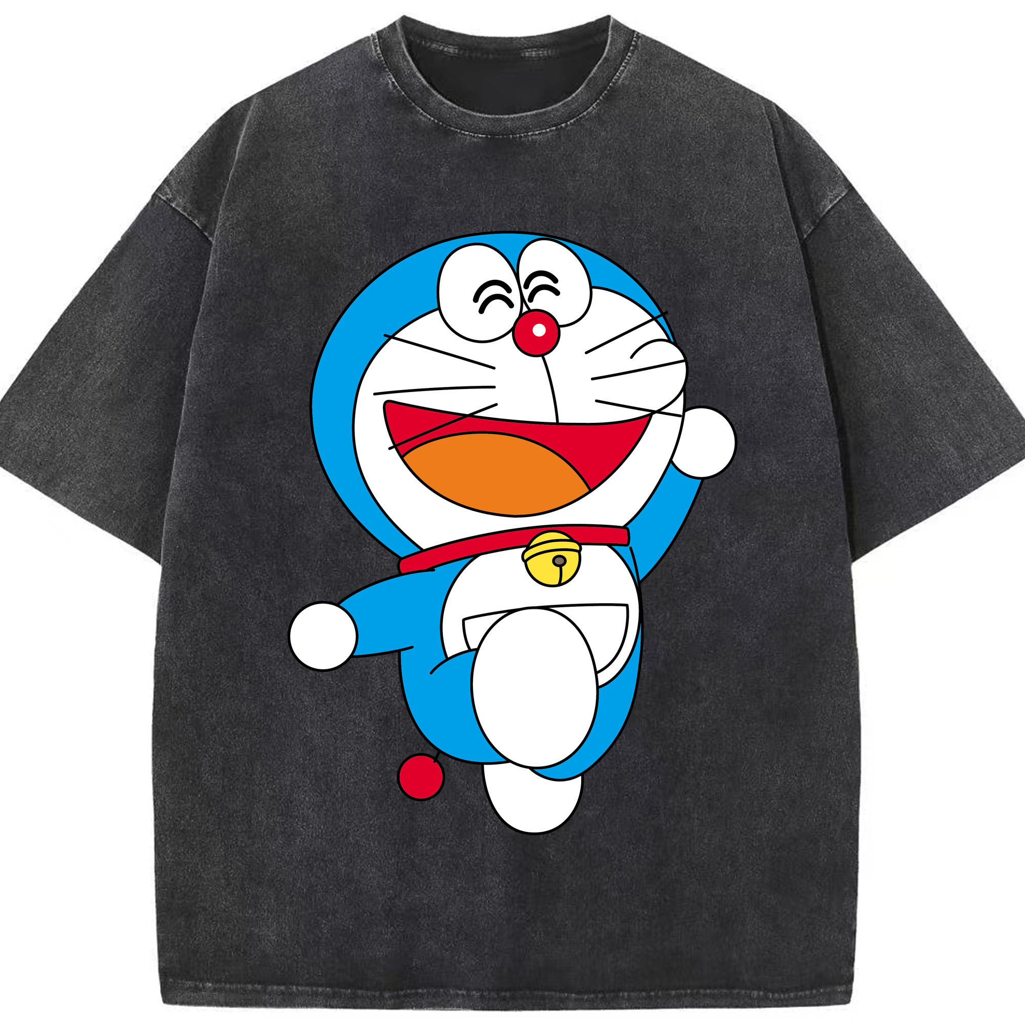 （画像用） ドラえもん Doraemon 綿100% ヴィンテージ風 半袖Tシャツ（フロントプリント）