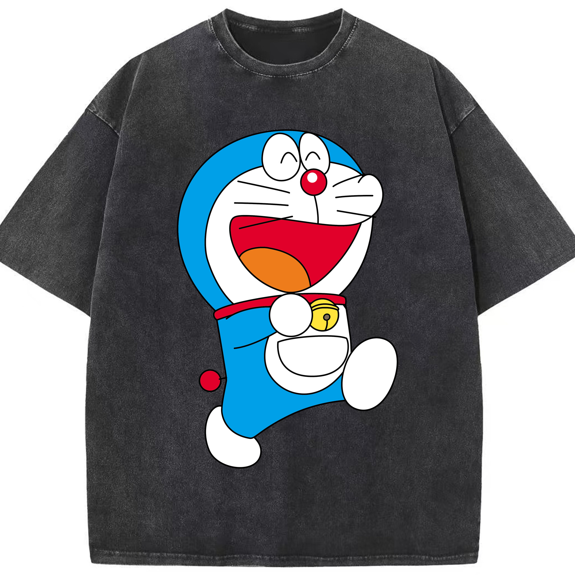 （画像用） ドラえもん Doraemon 綿100% ヴィンテージ風 半袖Tシャツ（フロントプリント）
