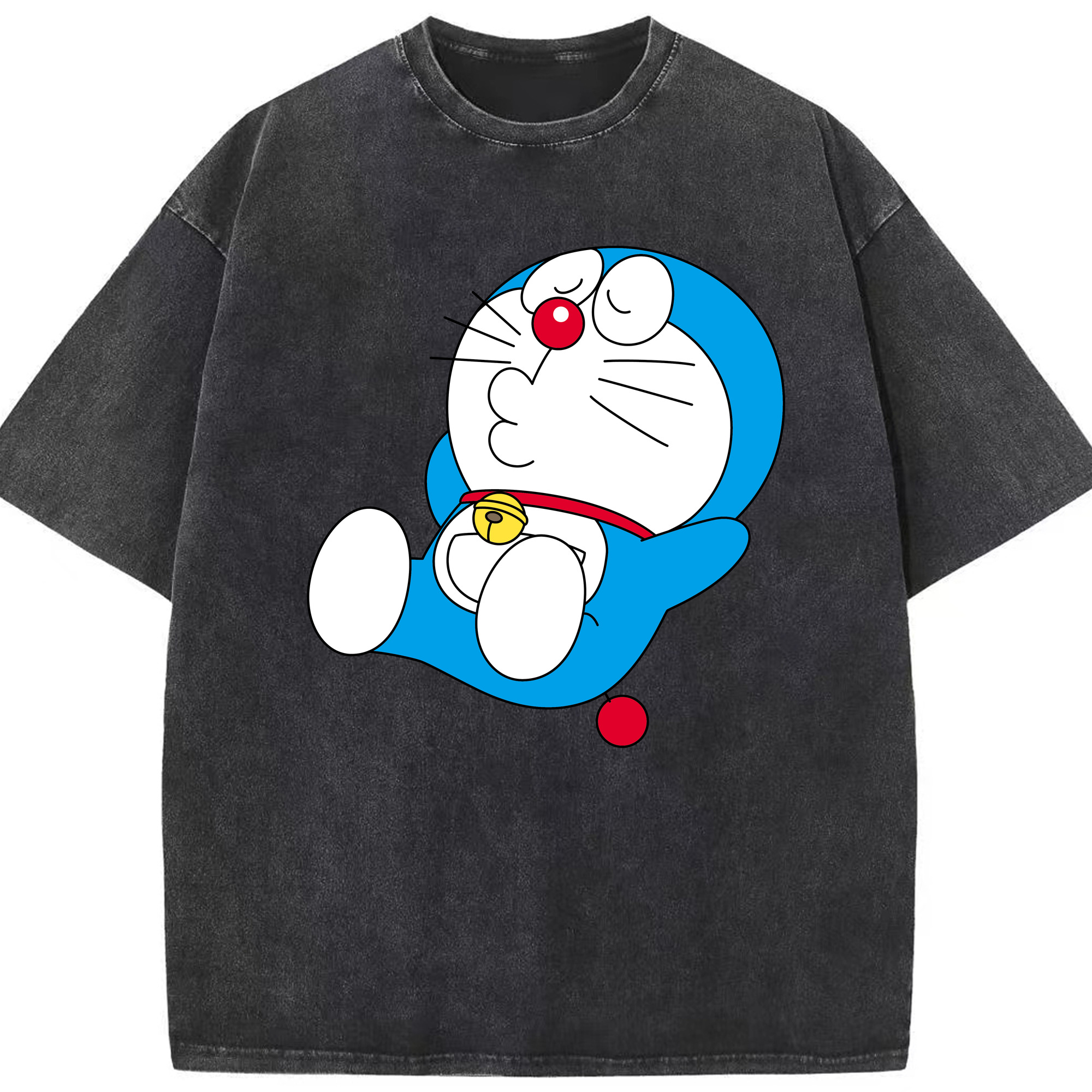 （画像用） ドラえもん Doraemon 綿100% ヴィンテージ風 半袖Tシャツ（フロントプリント）
