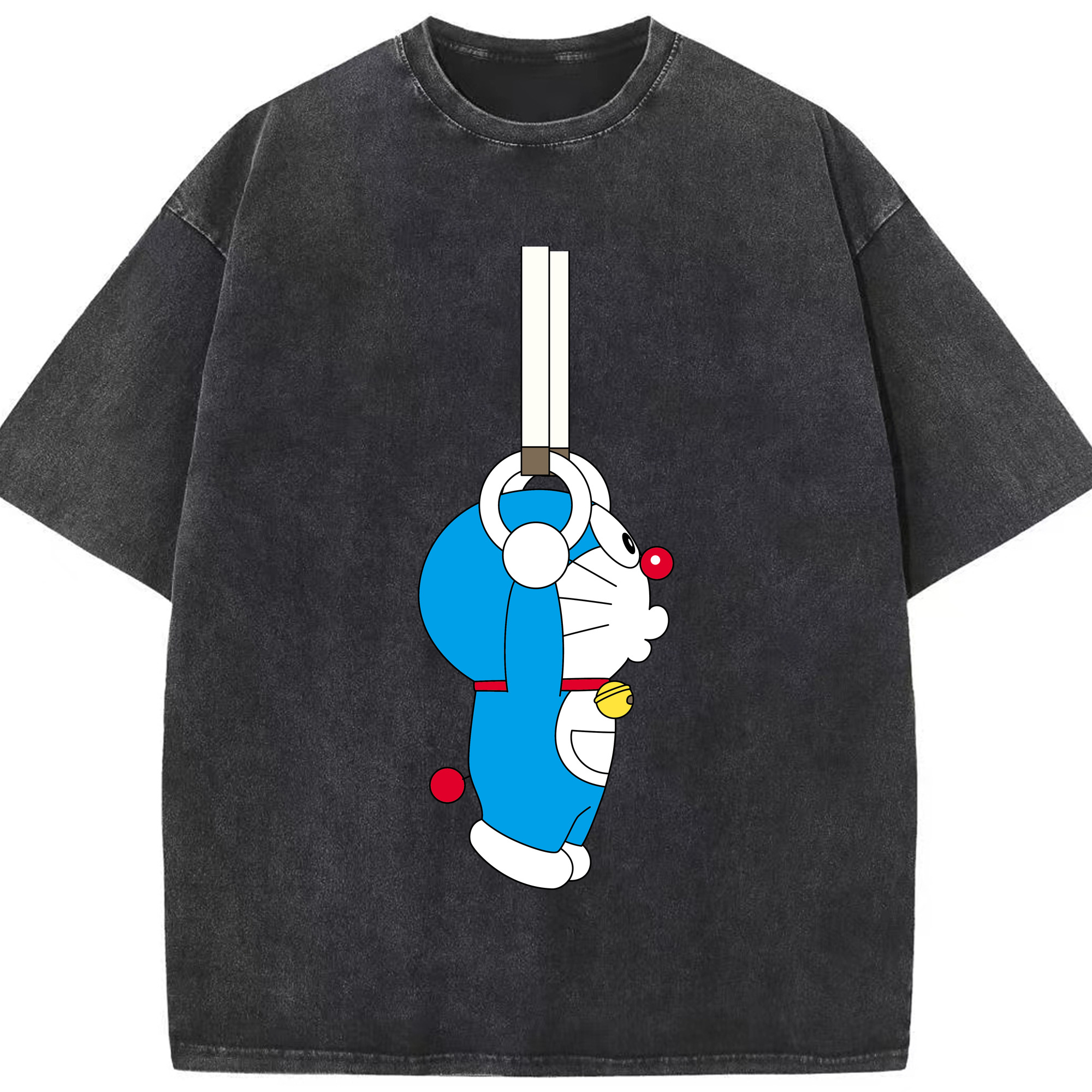 （画像用） ドラえもん Doraemon 綿100% ヴィンテージ風 半袖Tシャツ（フロントプリント）
