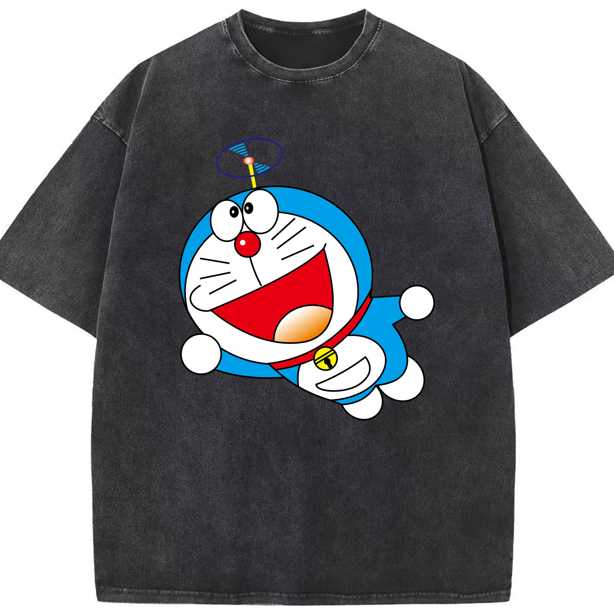（画像用） ドラえもん Doraemon 綿100% ヴィンテージ風 半袖Tシャツ（フロントプリント）