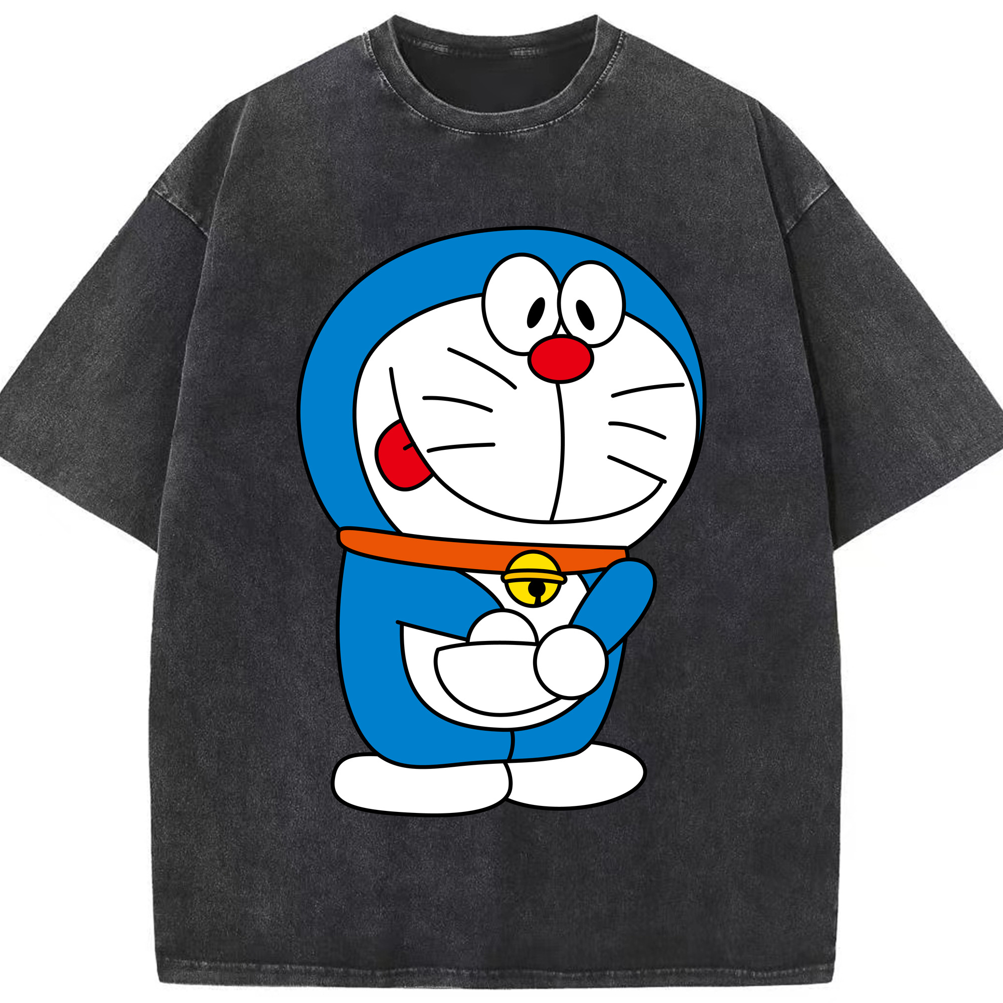 （画像用） ドラえもん Doraemon 綿100% ヴィンテージ風 半袖Tシャツ（フロントプリント）