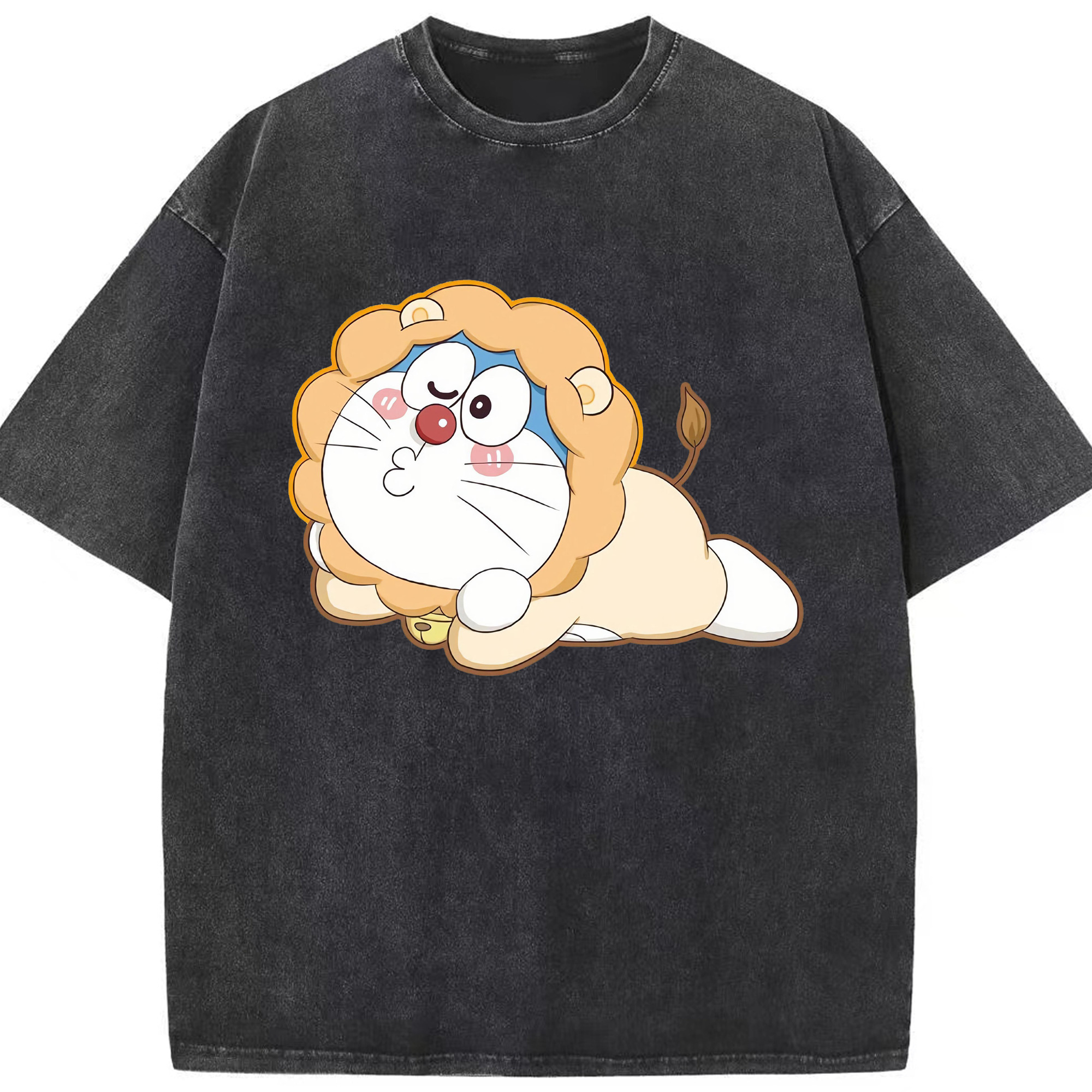（画像用） ドラえもん Doraemon 綿100% ヴィンテージ風 半袖Tシャツ（フロントプリント）
