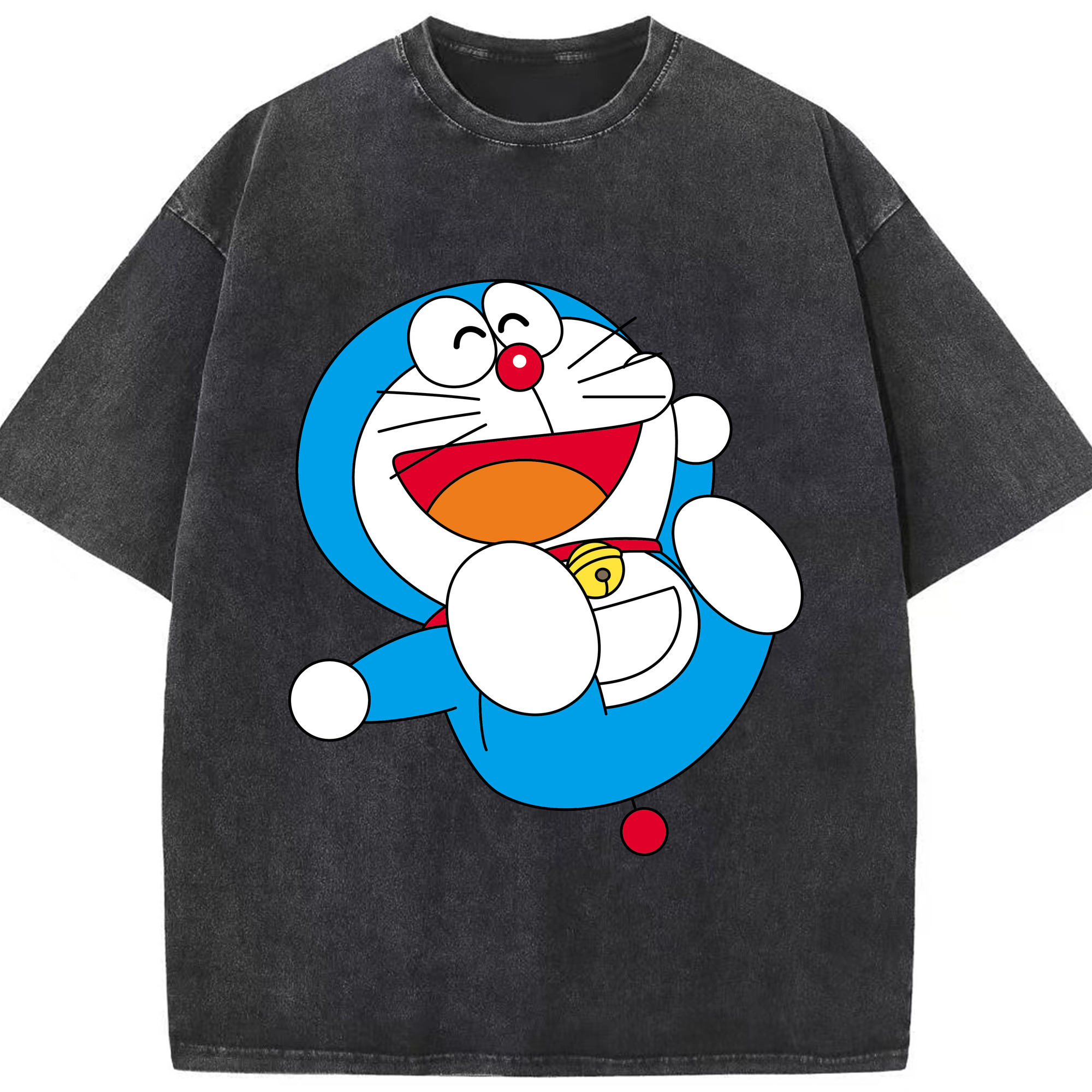 （画像用） ドラえもん Doraemon 綿100% ヴィンテージ風 半袖Tシャツ（フロントプリント）