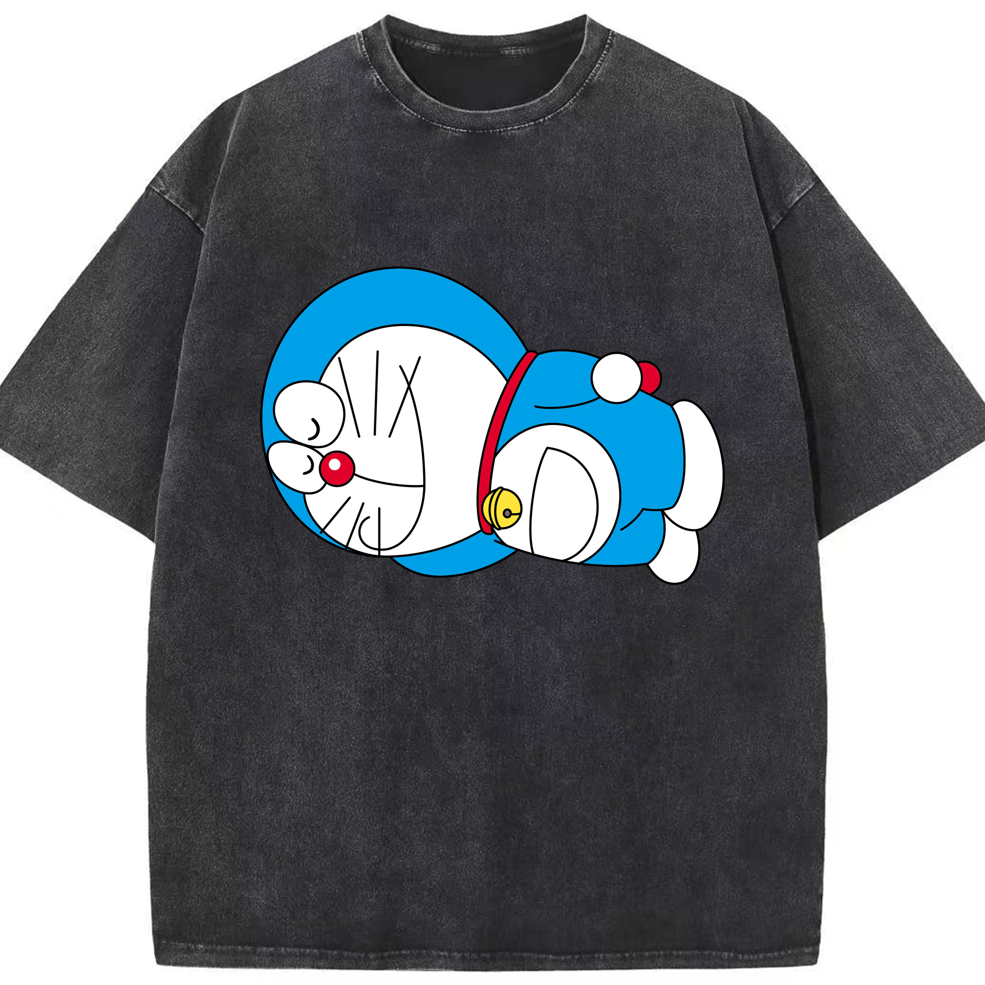 （画像用） ドラえもん Doraemon 綿100% ヴィンテージ風 半袖Tシャツ（フロントプリント）