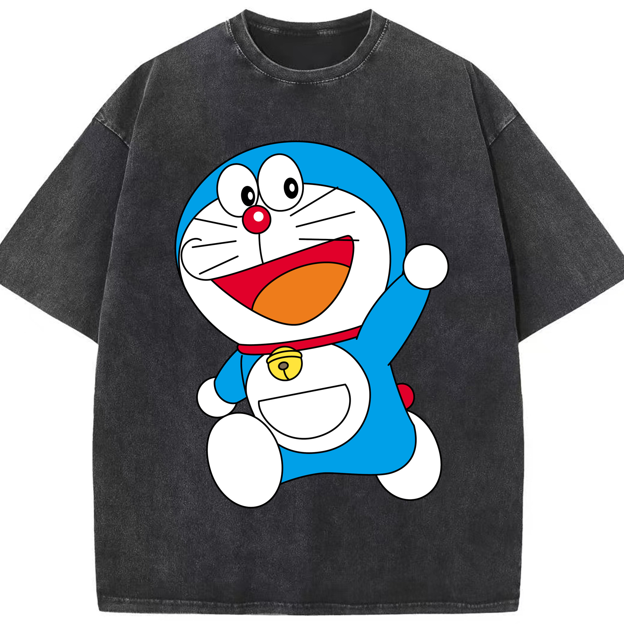 （画像用） ドラえもん Doraemon 綿100% ヴィンテージ風 半袖Tシャツ（フロントプリント）
