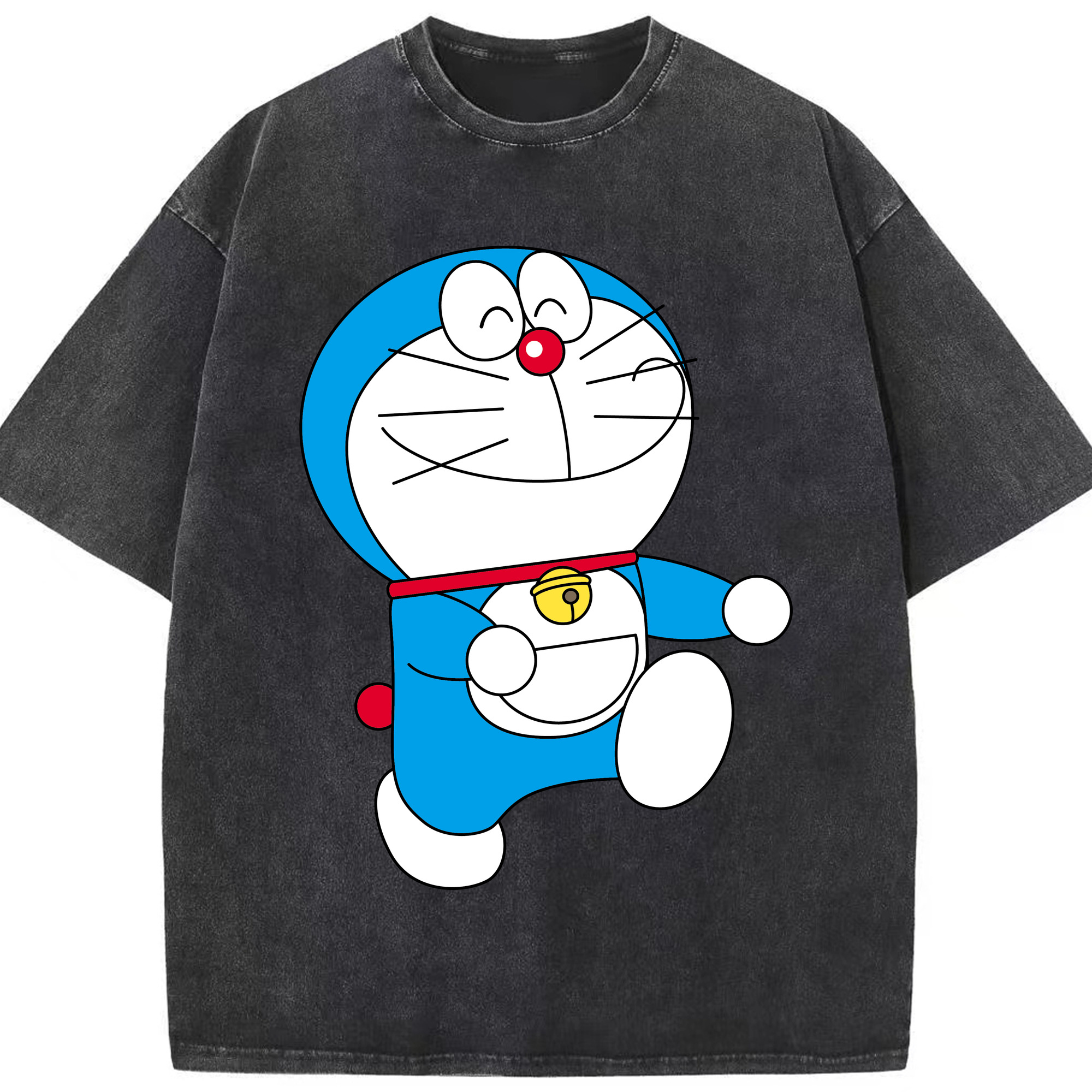 （画像用） ドラえもん Doraemon 綿100% ヴィンテージ風 半袖Tシャツ（フロントプリント）