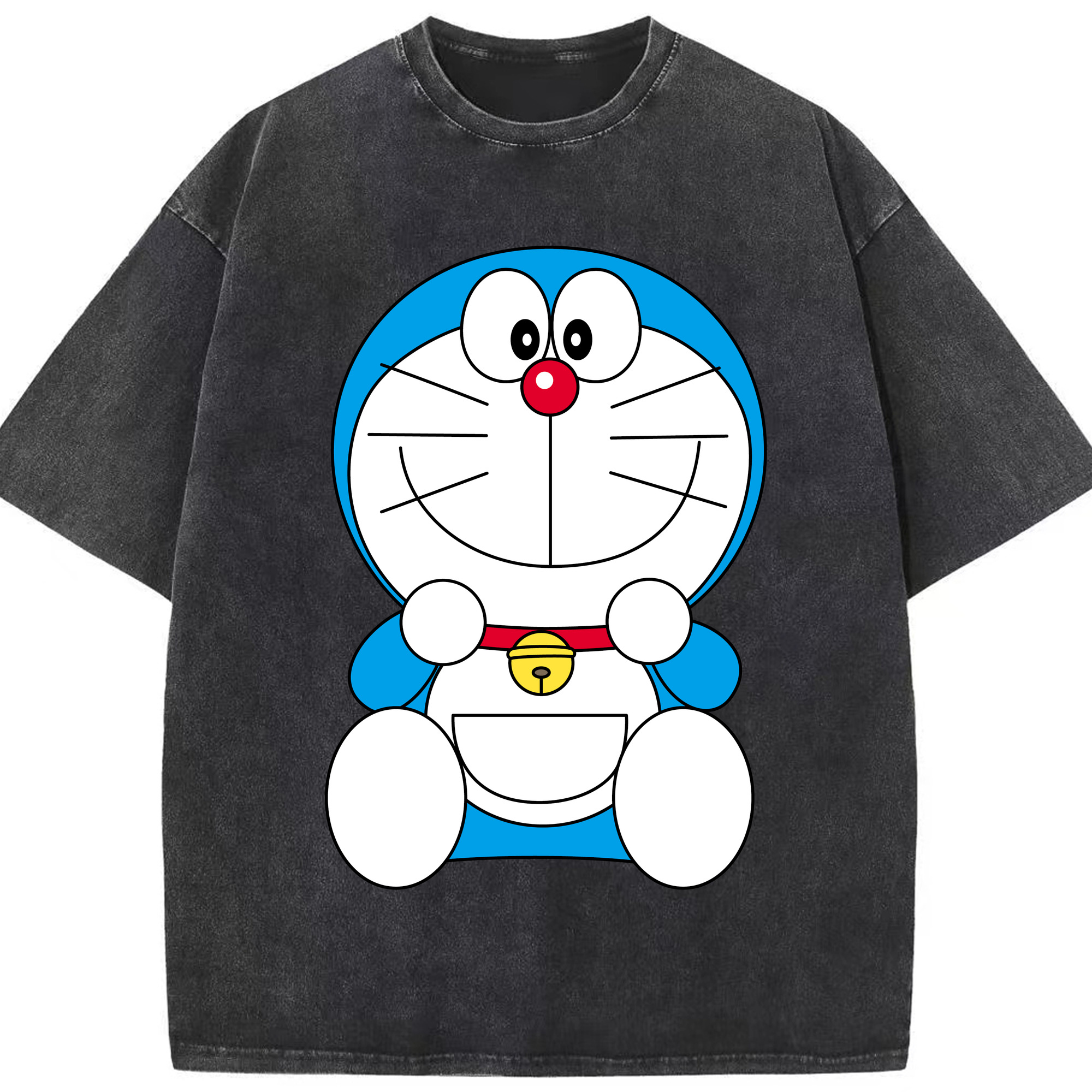 （画像用） ドラえもん Doraemon 綿100% ヴィンテージ風 半袖Tシャツ（フロントプリント）
