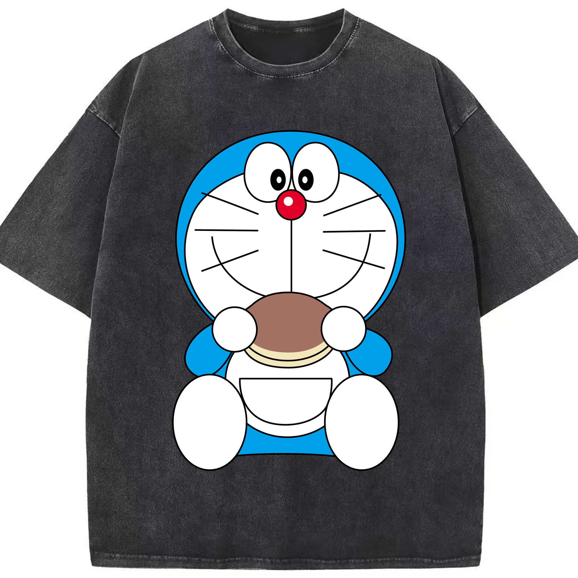 （画像用） ドラえもん Doraemon 綿100% ヴィンテージ風 半袖Tシャツ（フロントプリント）