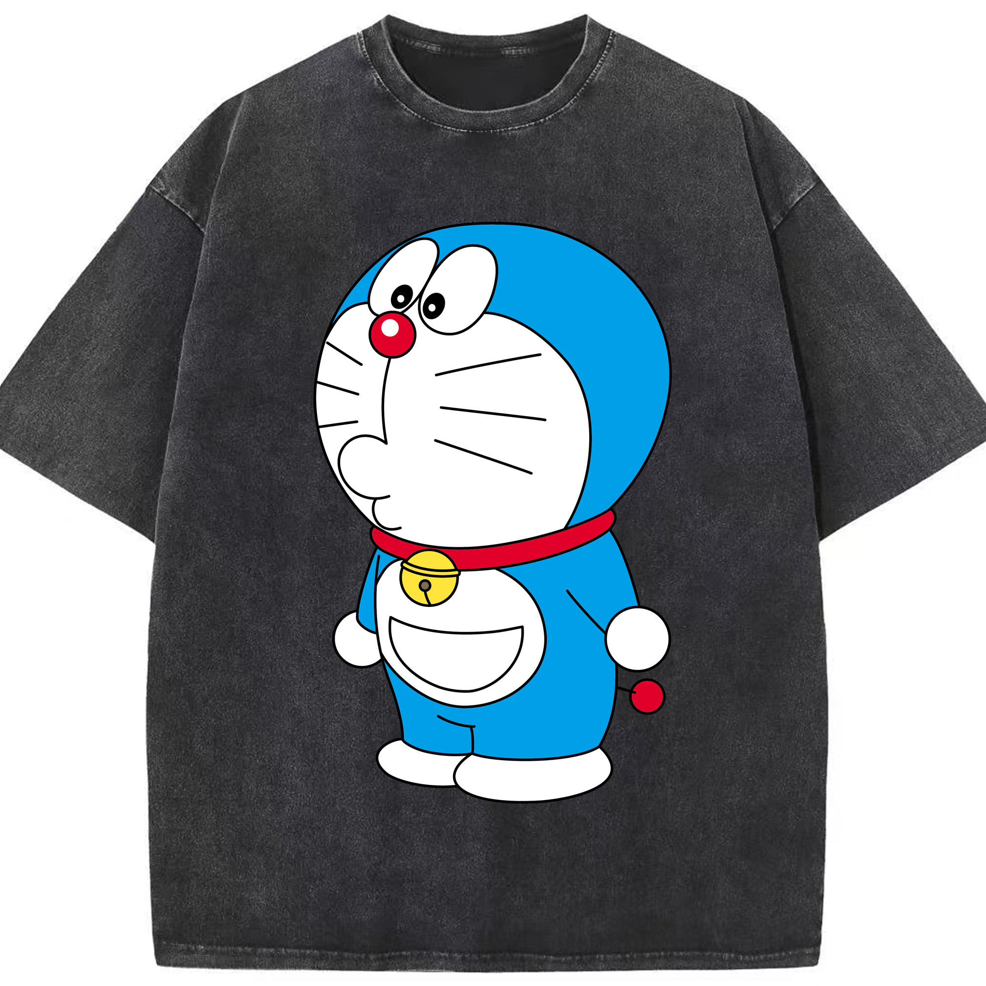 （画像用） ドラえもん Doraemon 綿100% ヴィンテージ風 半袖Tシャツ（フロントプリント）