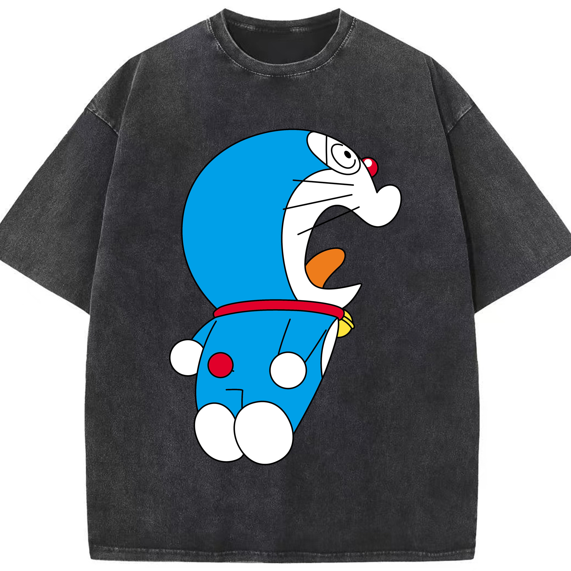 （画像用） ドラえもん Doraemon 綿100% ヴィンテージ風 半袖Tシャツ（フロントプリント）