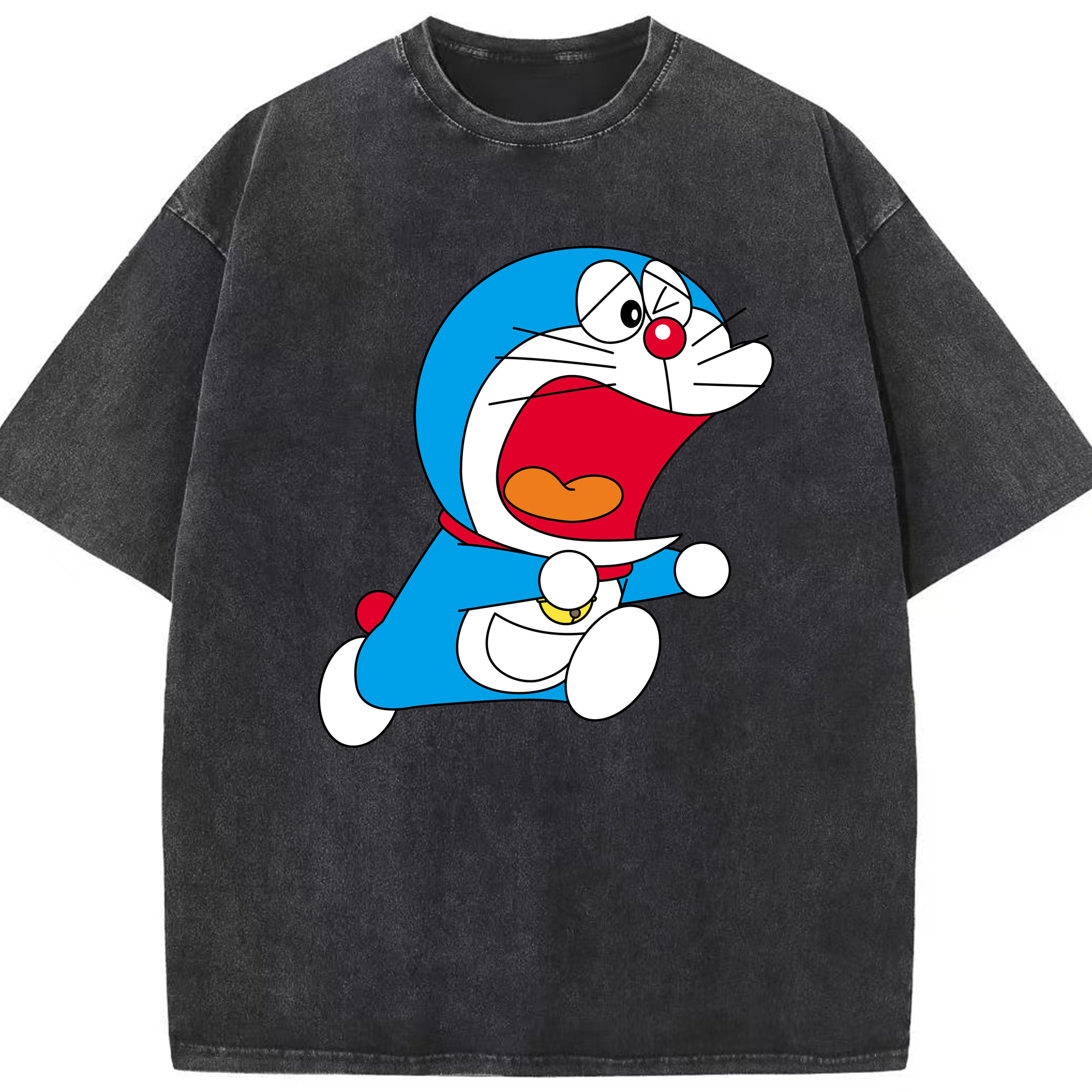 （画像用） ドラえもん Doraemon 綿100% ヴィンテージ風 半袖Tシャツ（フロントプリント）