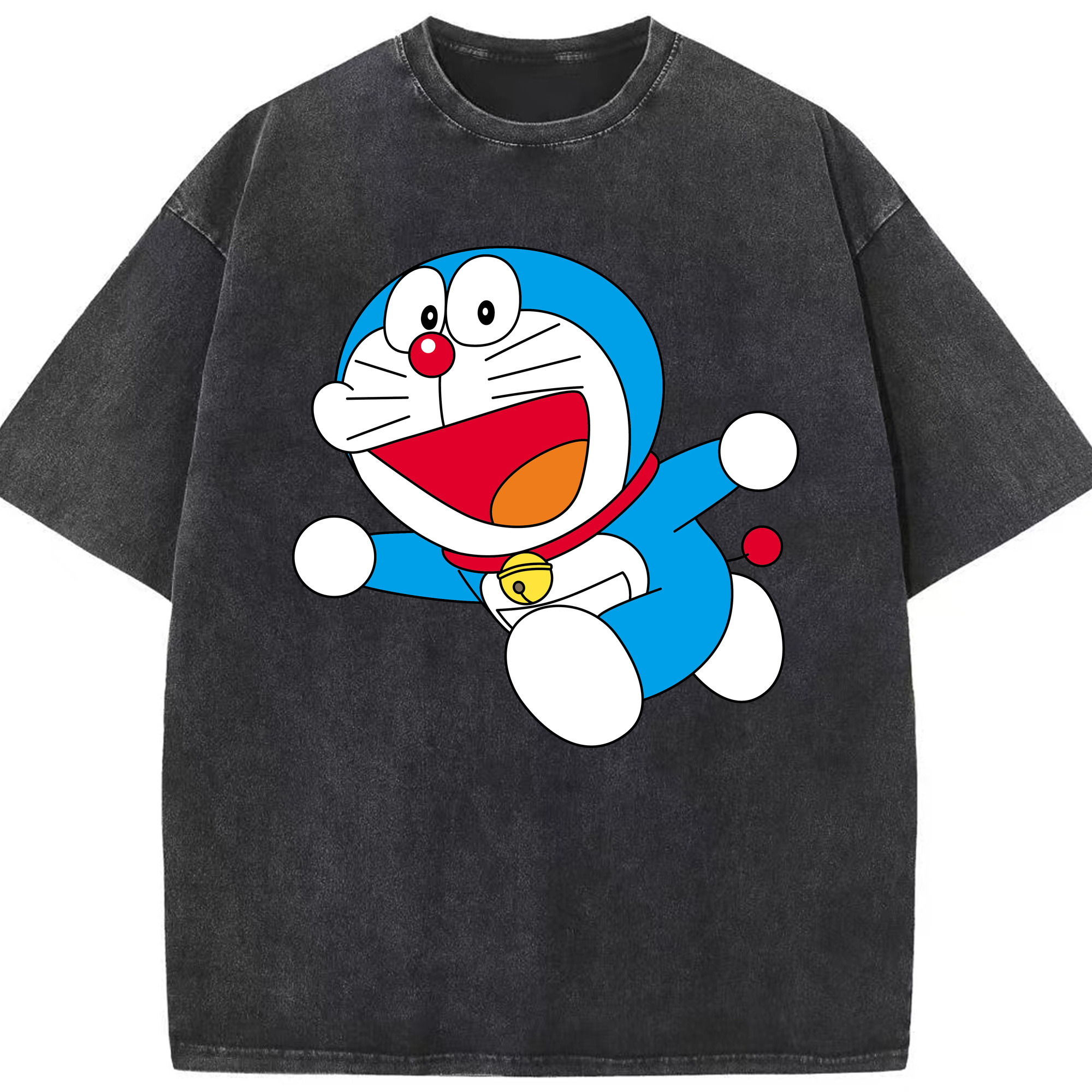 （画像用） ドラえもん Doraemon 綿100% ヴィンテージ風 半袖Tシャツ（フロントプリント）