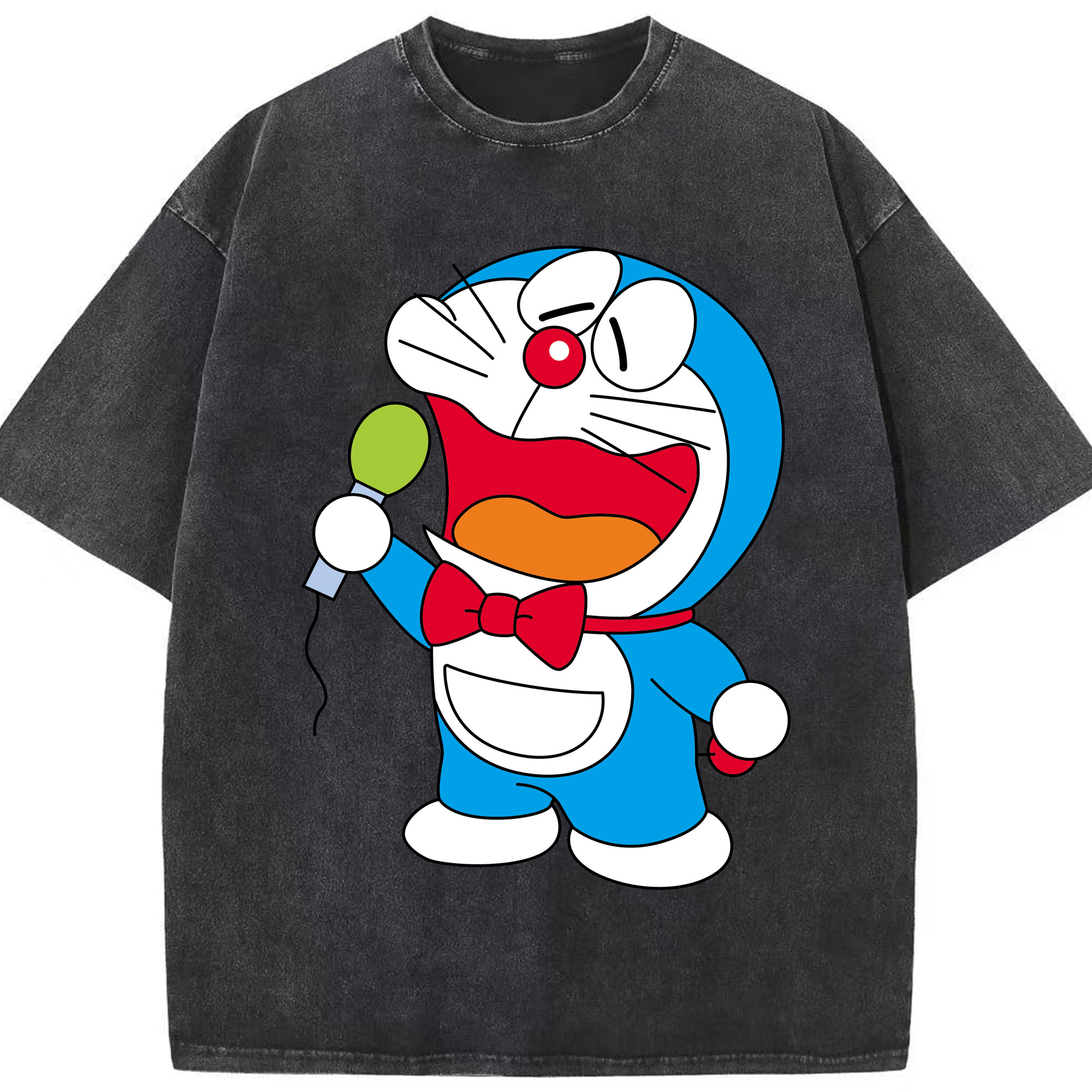（画像用） ドラえもん Doraemon 綿100% ヴィンテージ風 半袖Tシャツ（フロントプリント）