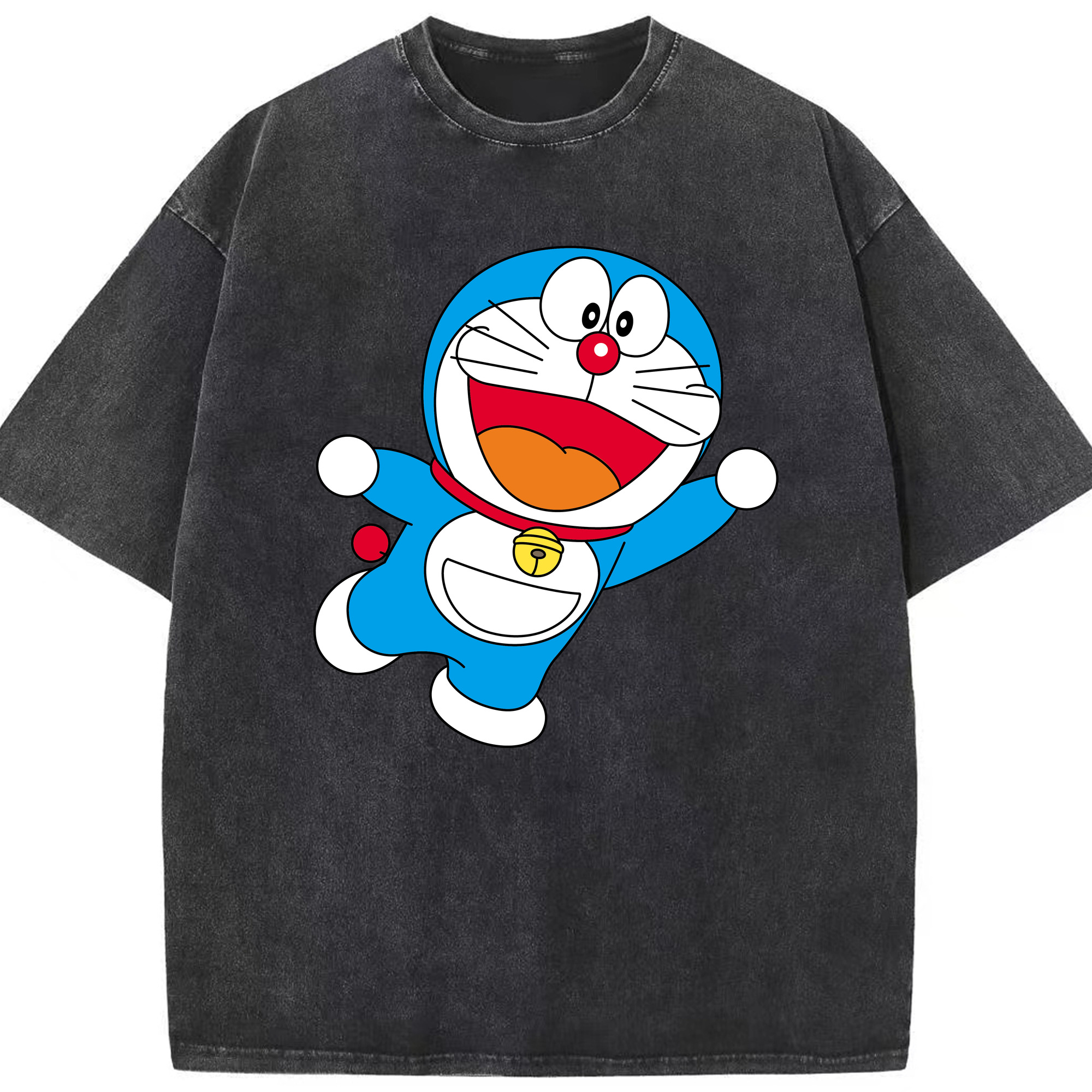 （画像用） ドラえもん Doraemon 綿100% ヴィンテージ風 半袖Tシャツ（フロントプリント）