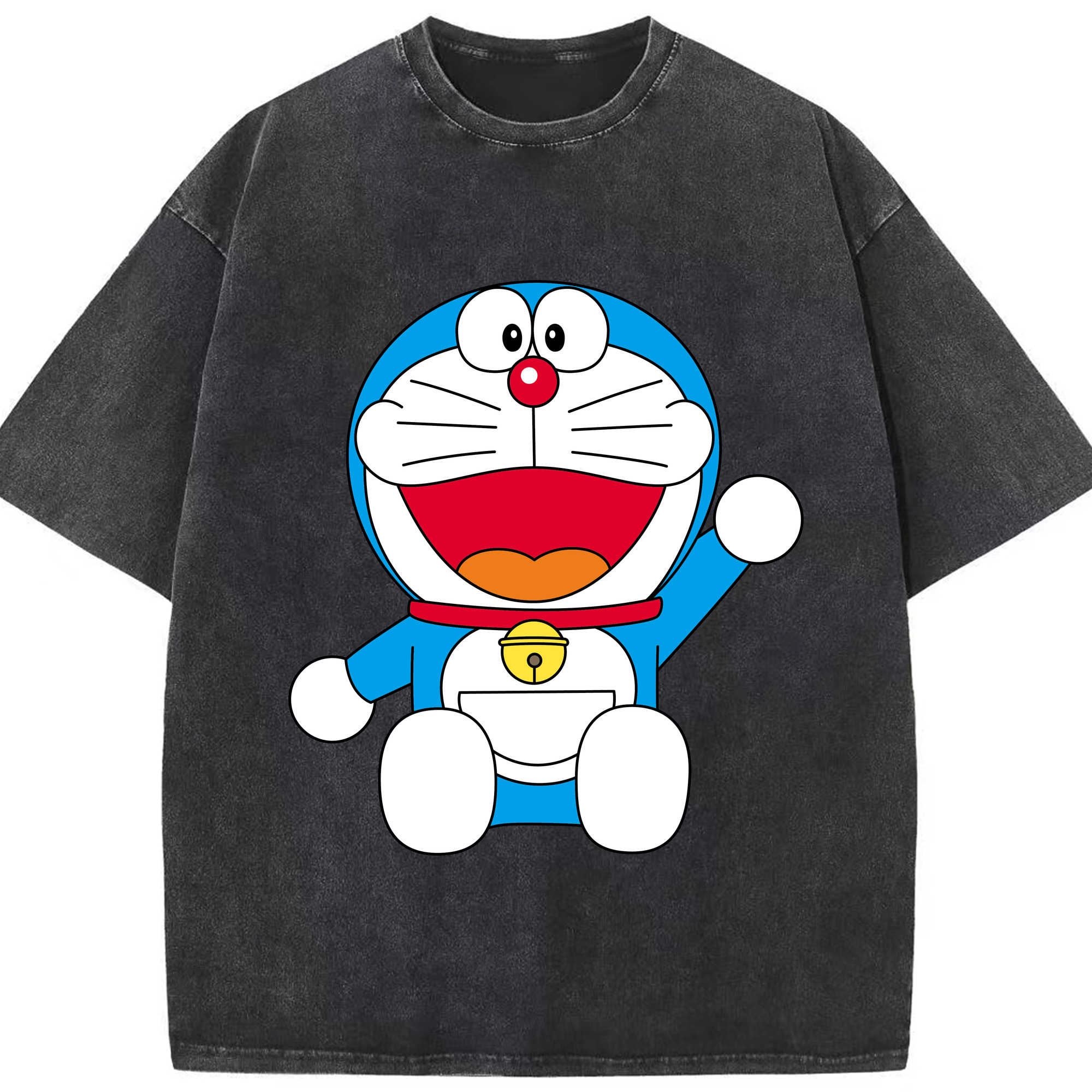 （画像用） ドラえもん Doraemon 綿100% ヴィンテージ風 半袖Tシャツ（フロントプリント）
