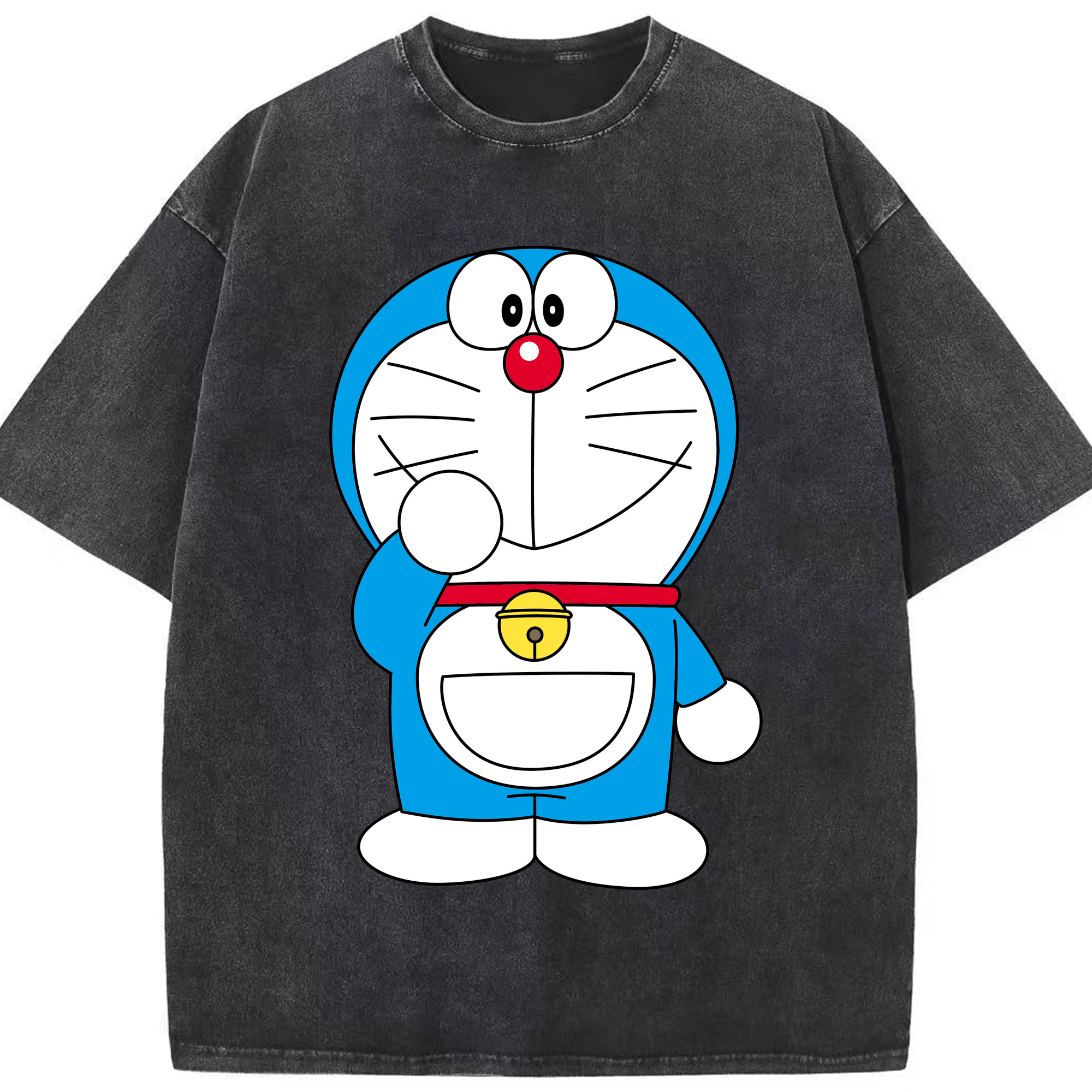 （画像用） ドラえもん Doraemon 綿100% ヴィンテージ風 半袖Tシャツ（フロントプリント）