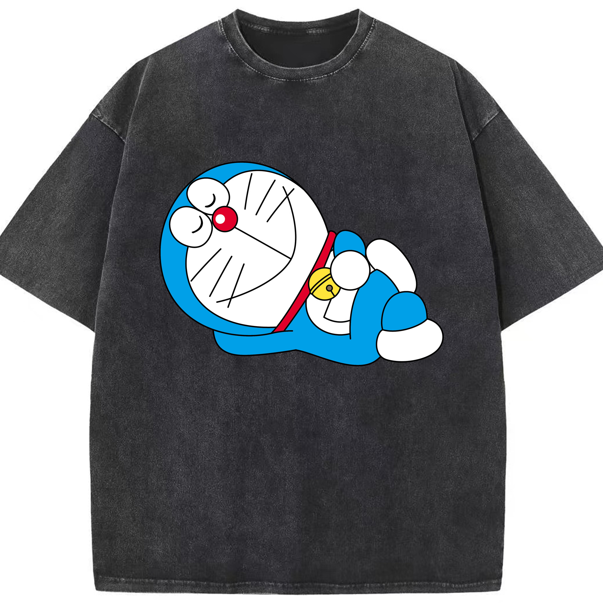 （画像用） ドラえもん Doraemon 綿100% ヴィンテージ風 半袖Tシャツ（フロントプリント）