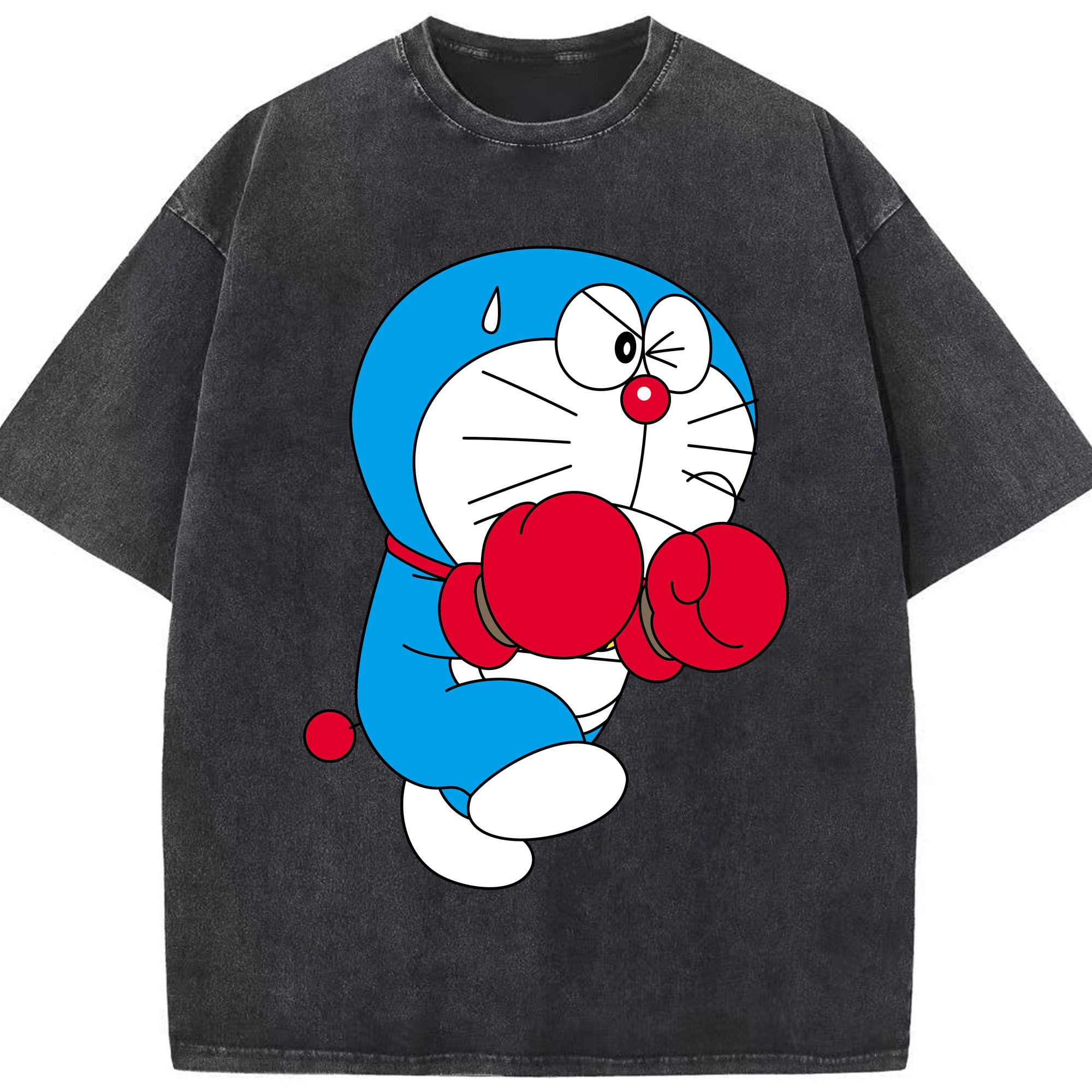 （画像用） ドラえもん Doraemon 綿100% ヴィンテージ風 半袖Tシャツ（フロントプリント）
