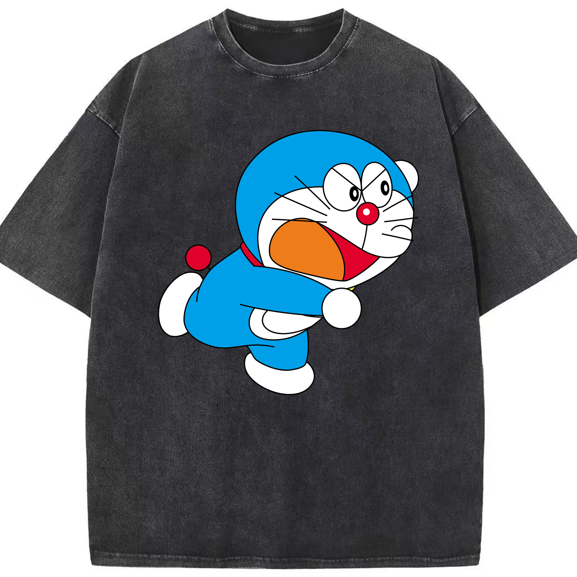 （画像用） ドラえもん Doraemon 綿100% ヴィンテージ風 半袖Tシャツ（フロントプリント）