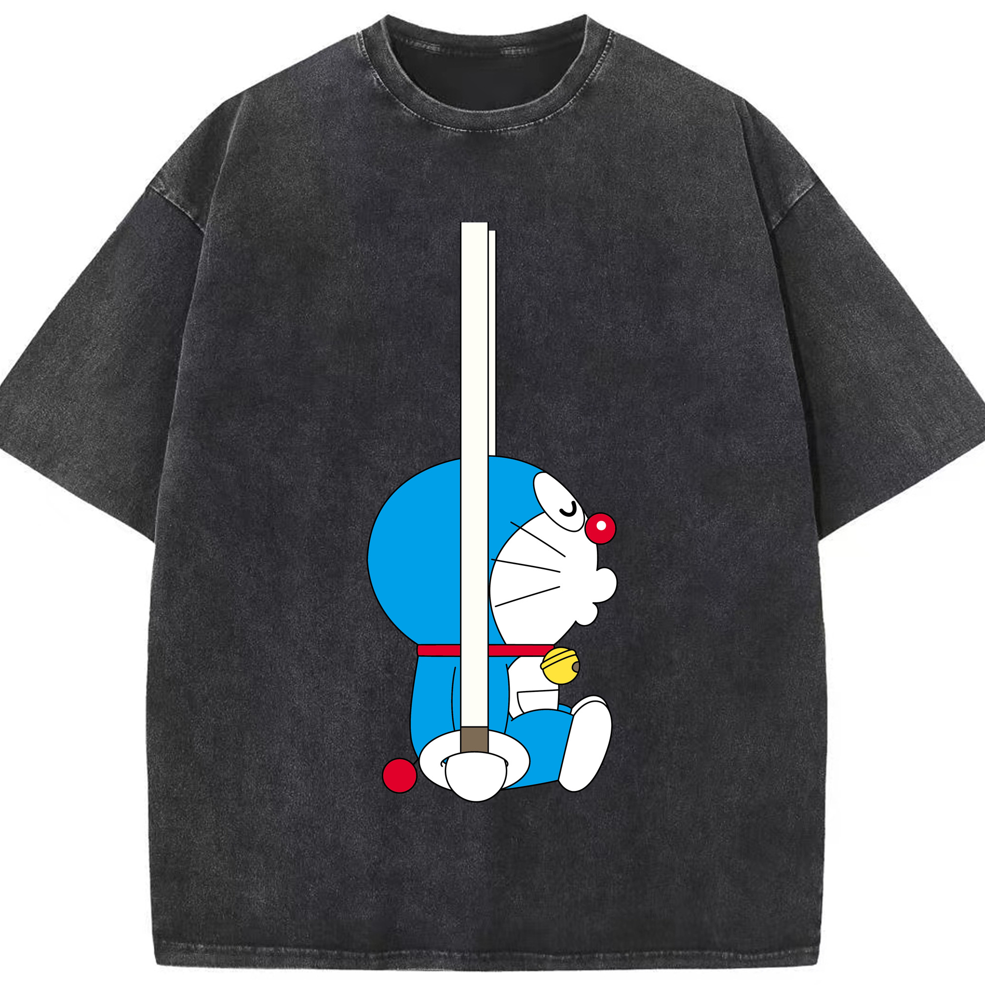 （画像用） ドラえもん Doraemon 綿100% ヴィンテージ風 半袖Tシャツ（フロントプリント）