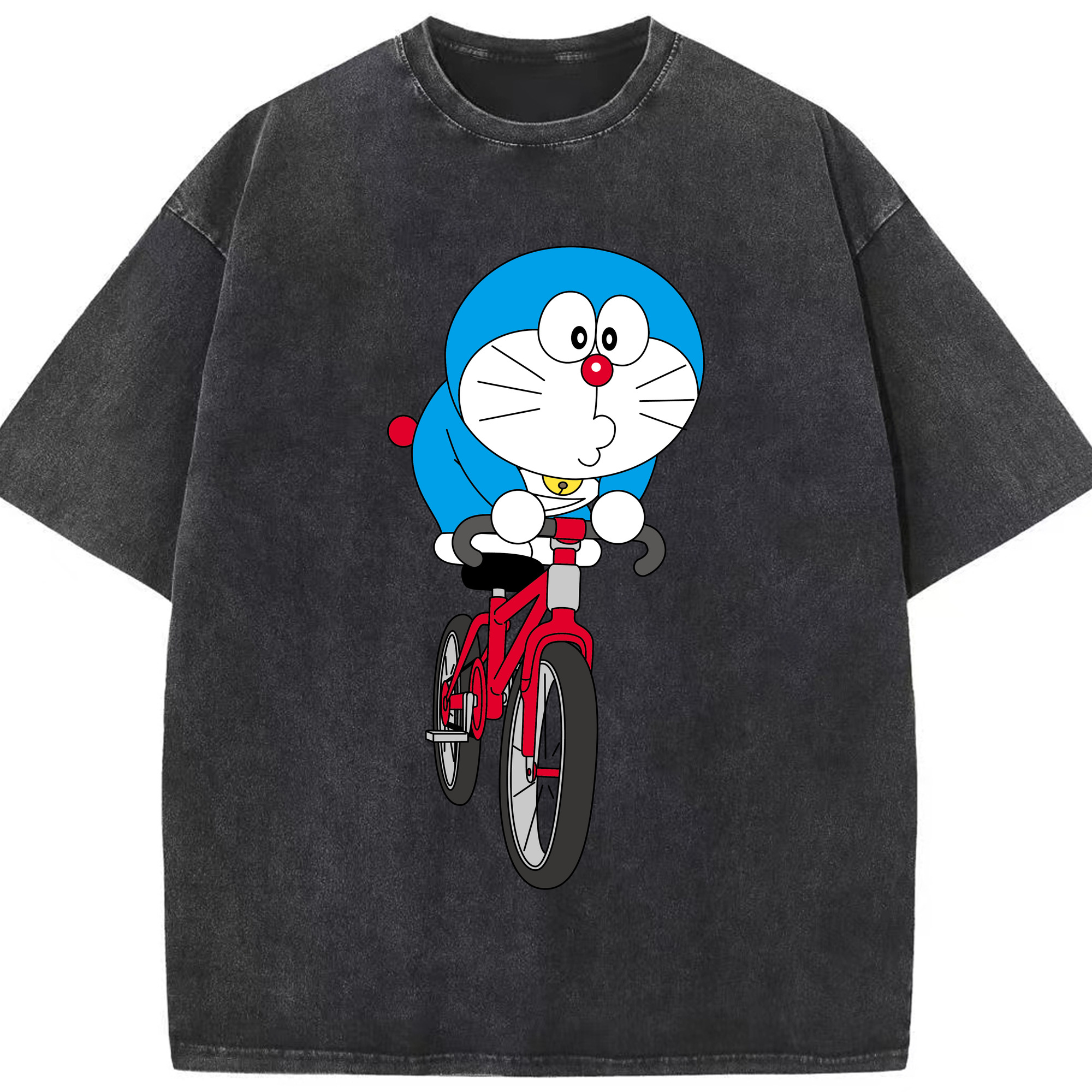 （画像用） ドラえもん Doraemon 綿100% ヴィンテージ風 半袖Tシャツ（フロントプリント）