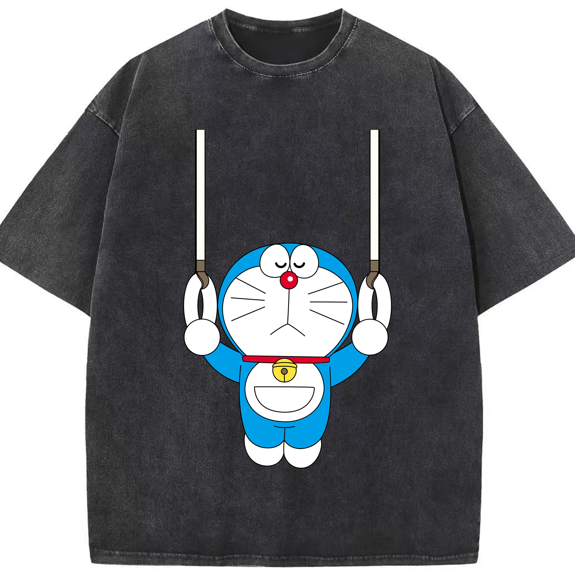 （画像用） ドラえもん Doraemon 綿100% ヴィンテージ風 半袖Tシャツ（フロントプリント）