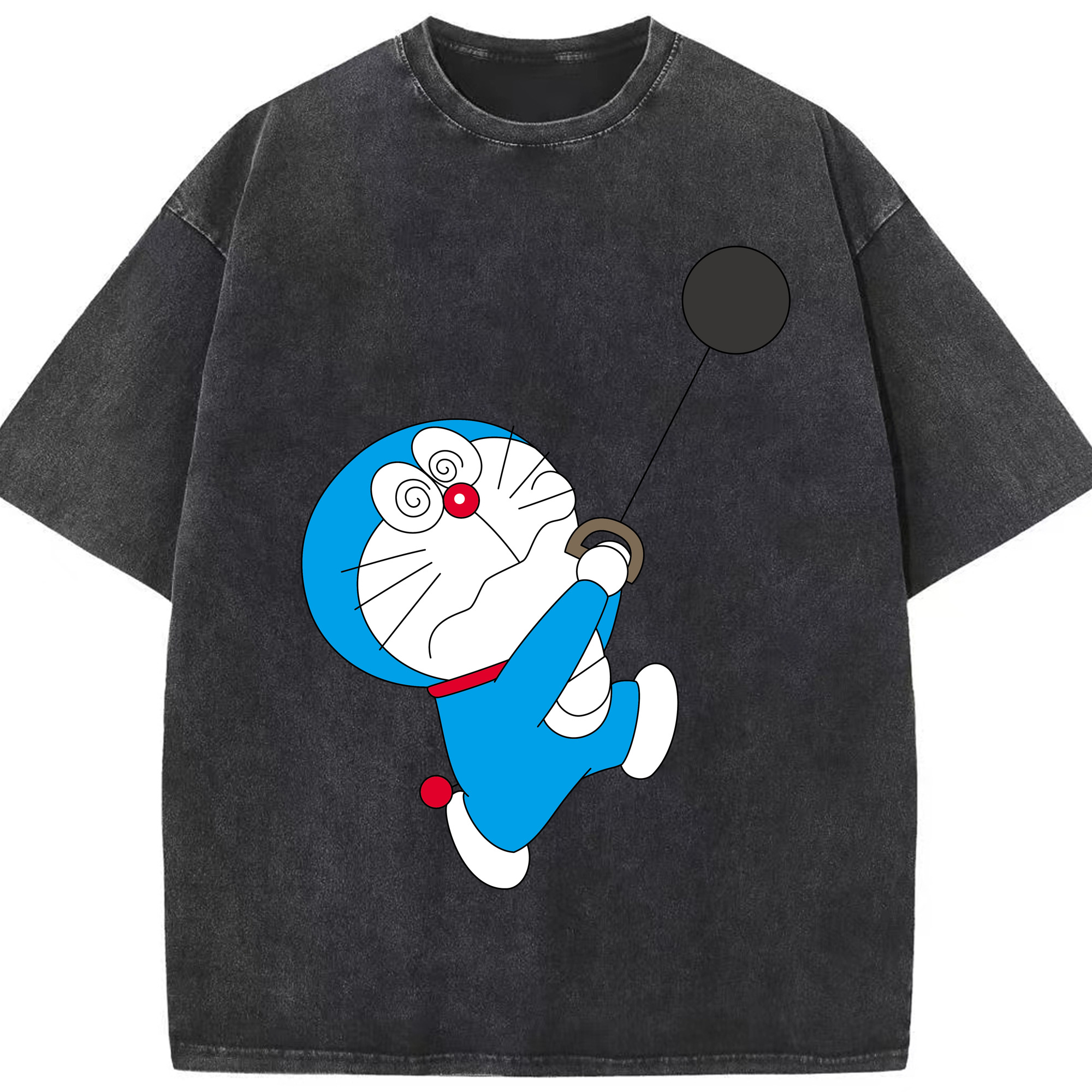 （画像用） ドラえもん Doraemon 綿100% ヴィンテージ風 半袖Tシャツ（フロントプリント）