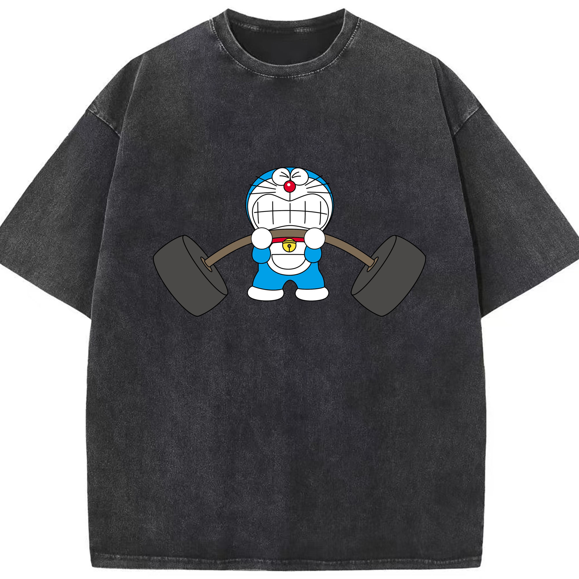 （画像用） ドラえもん Doraemon 綿100% ヴィンテージ風 半袖Tシャツ（フロントプリント）